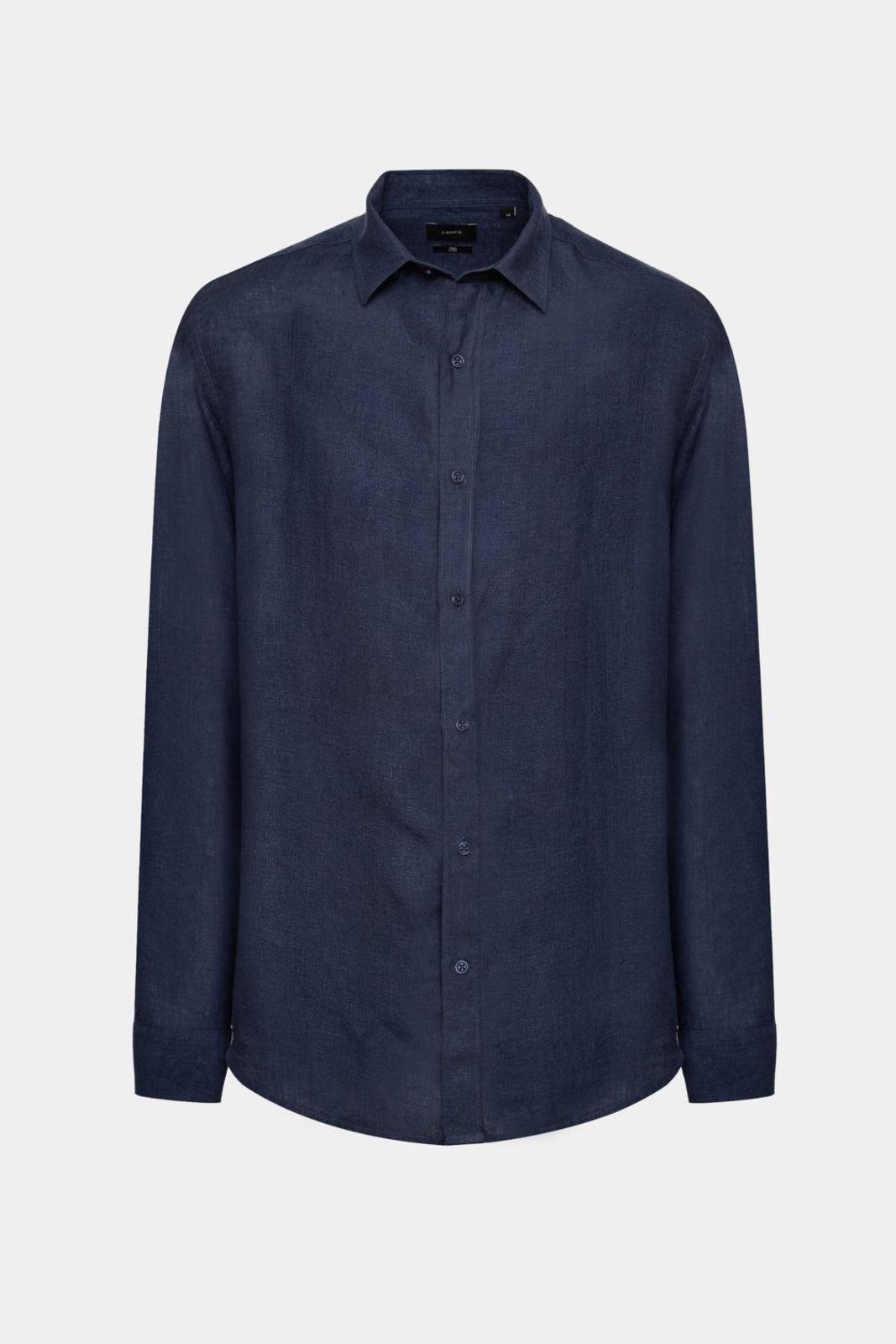 Camisa Aramis Manga Longa Slim em Linho Marinho