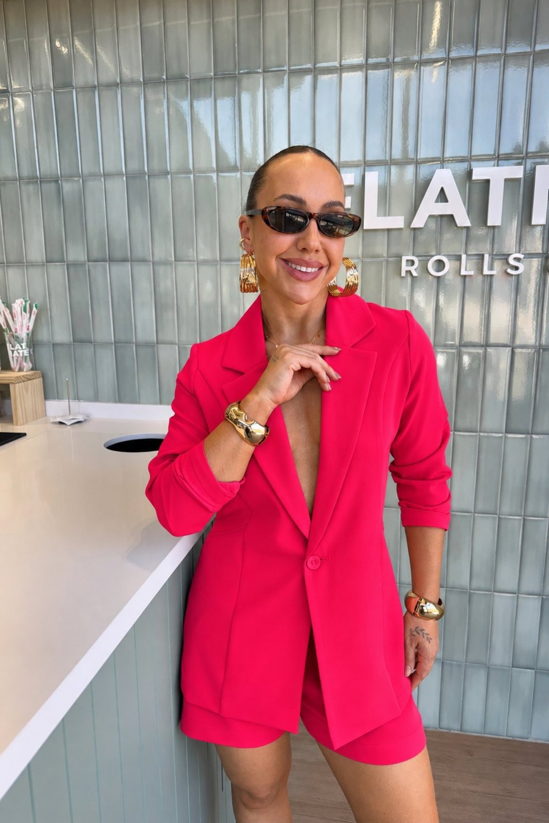 Blazer Vanibele Alfaiataria Montecarlo Vermelho