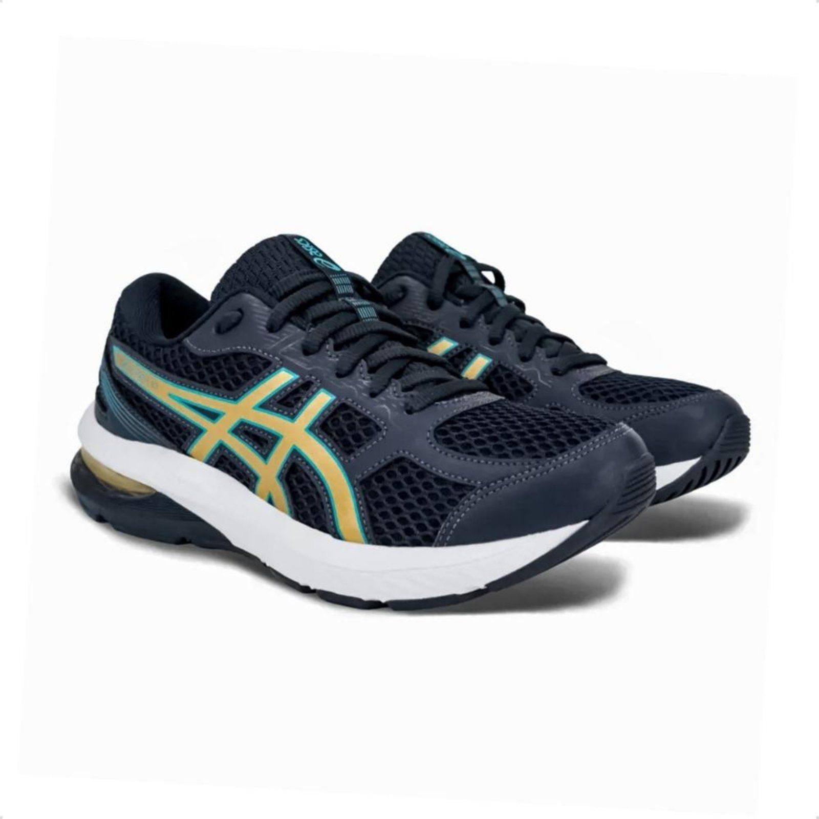 Vista 3 Tênis Asics Feminino Gel-Nagoya ST Corrida azul marinho ASICS azul marinho