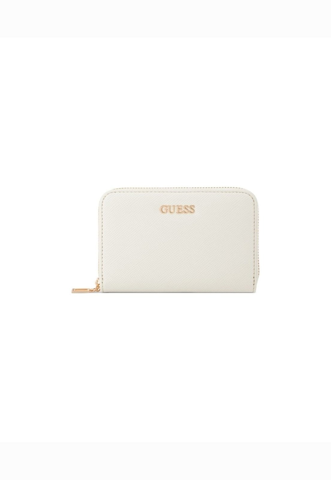 Carteira Guess Katy Média Zip Around Branco