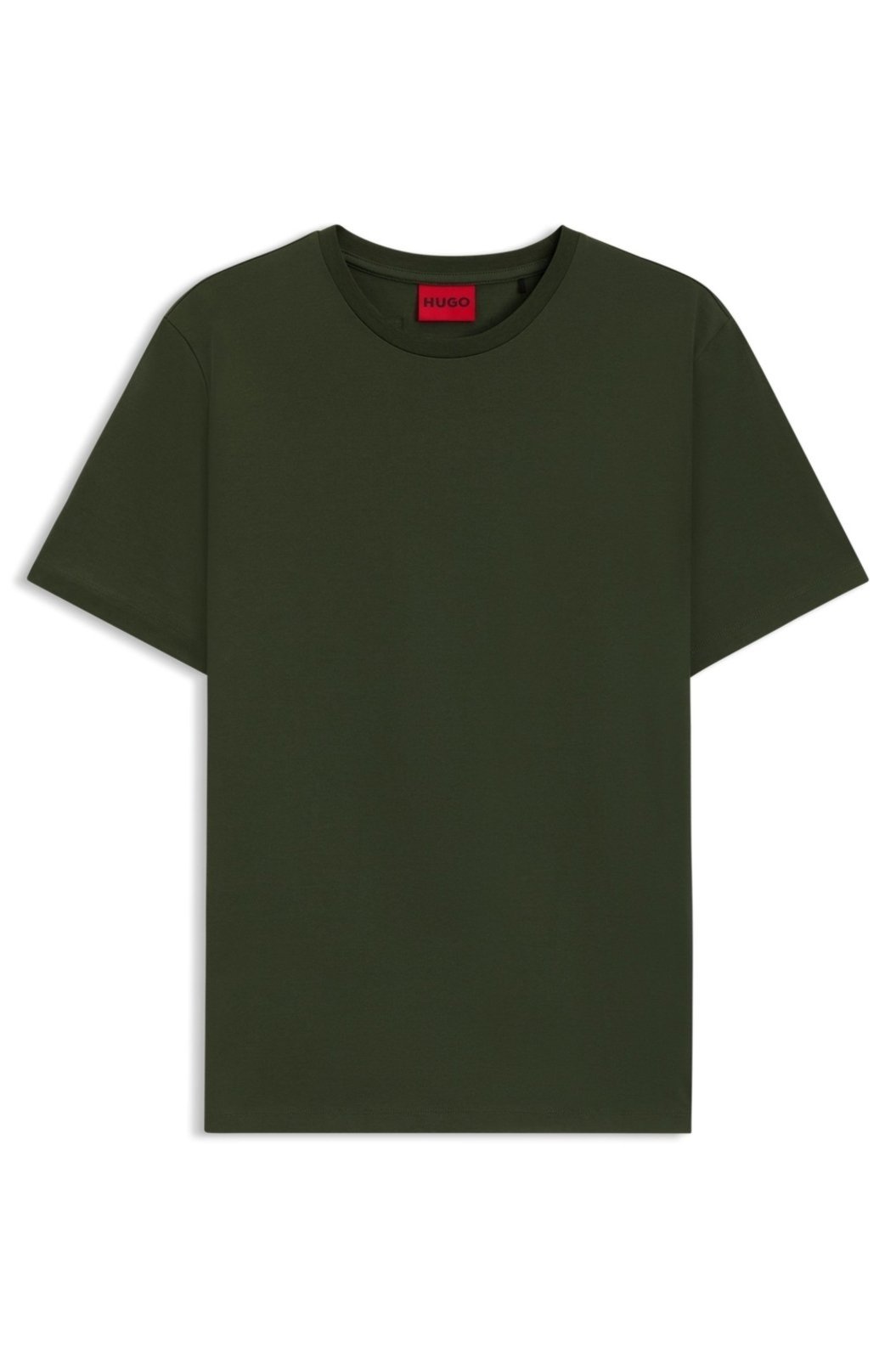 Camiseta De Ajuste Slim Com Algodão Mercerizado