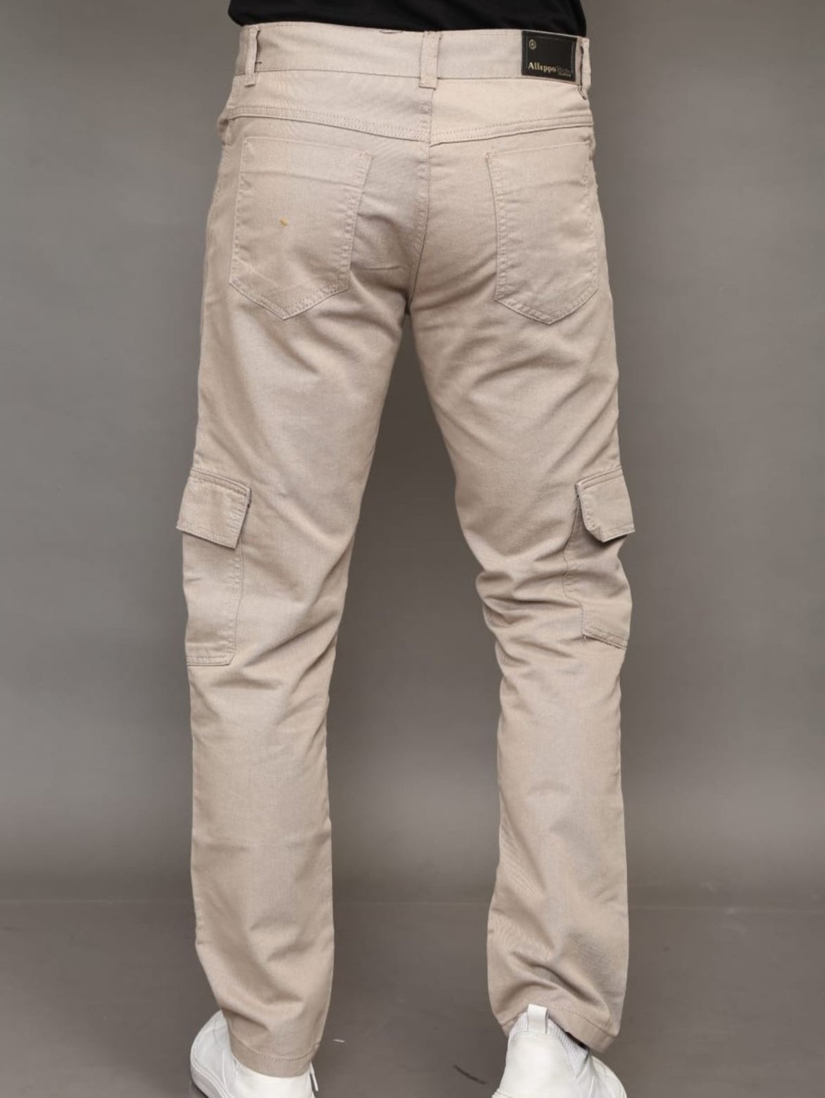 Vista 3 Calça Masculino Cargo Alleppo Nápoles Alleppo Jeans bege Alleppo Jeans bege