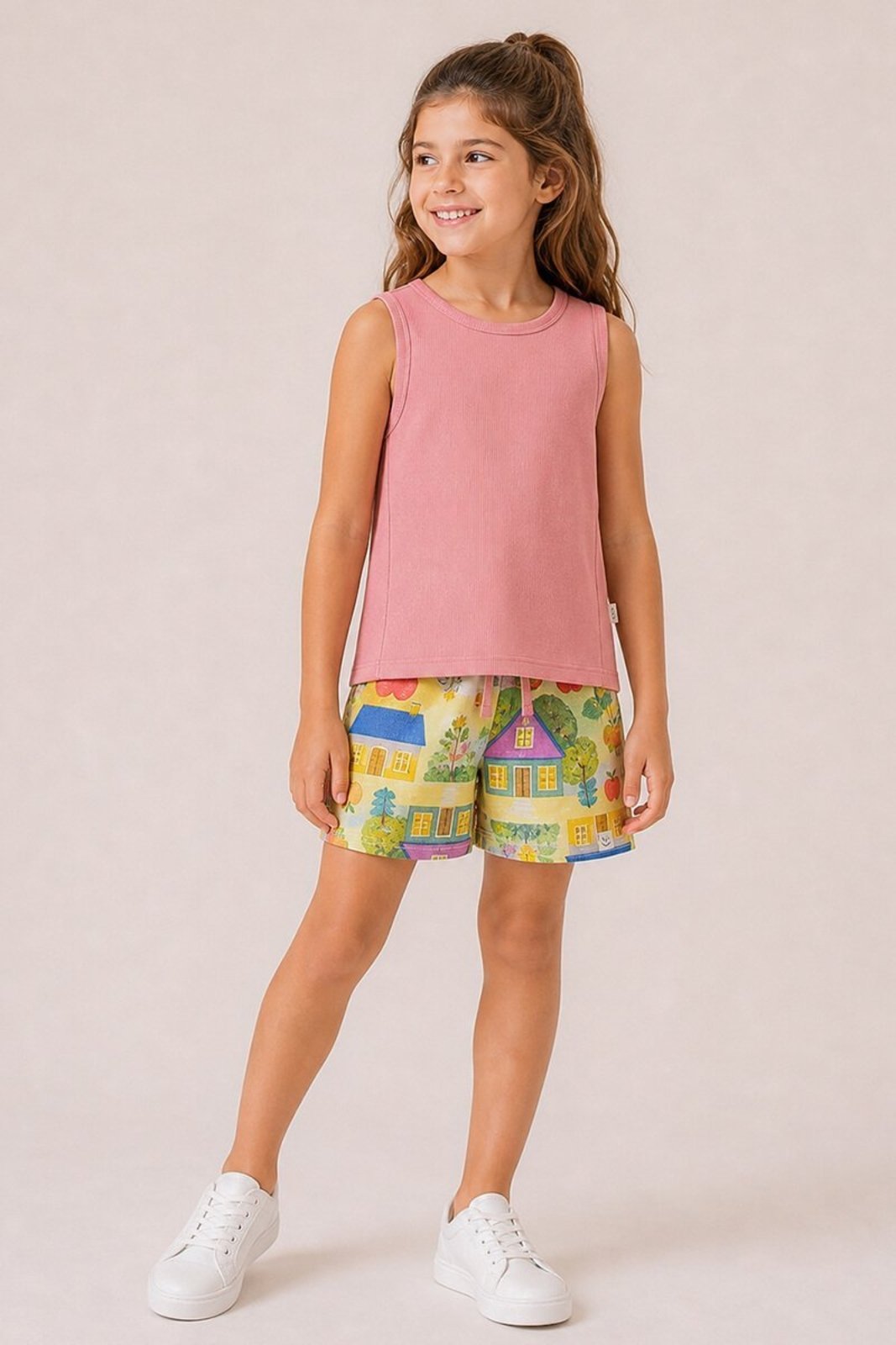Infantil - Conjunto Bugbee Blusa Malha Shorts Molecotton