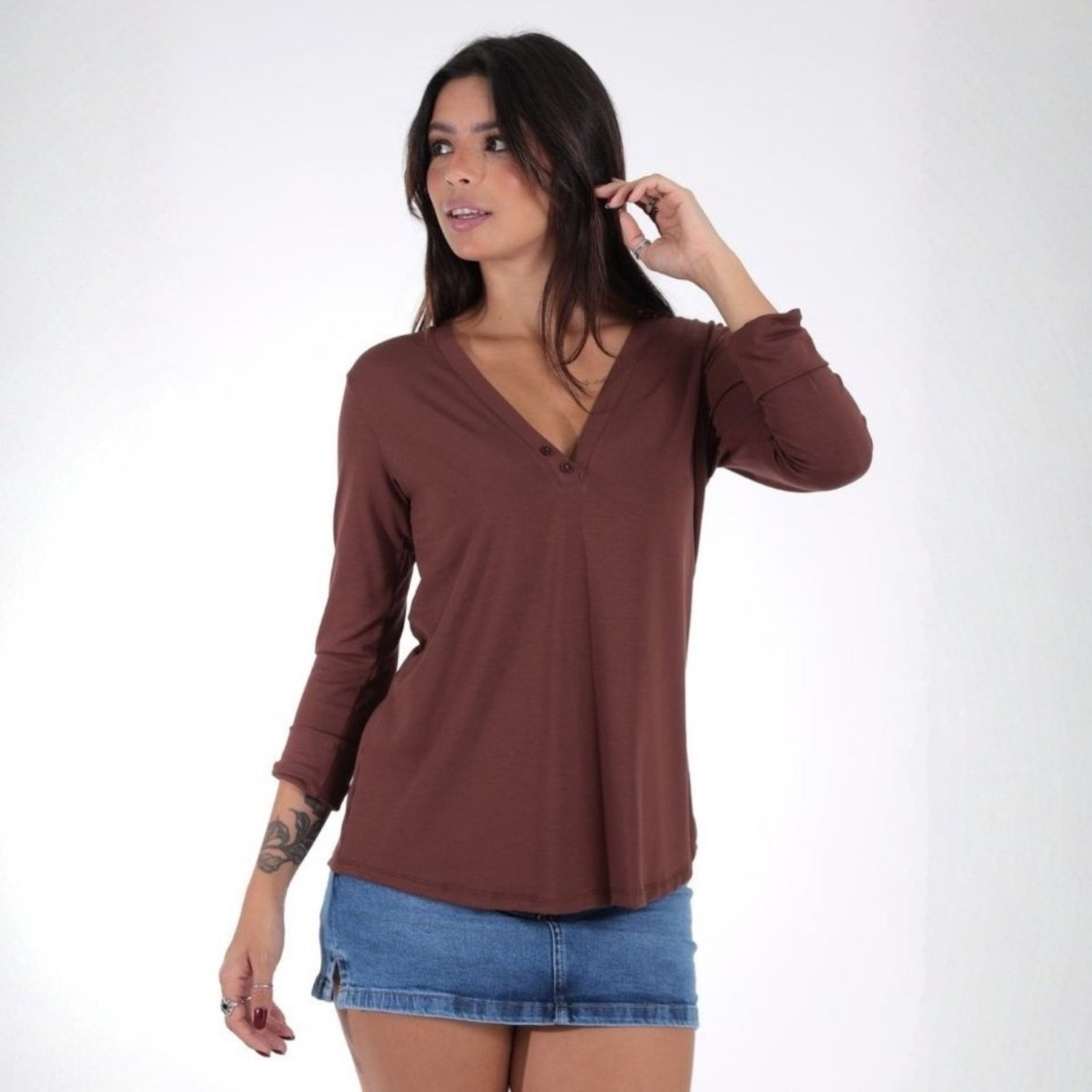 Blusa Com Botões Feminina Revanche Selena