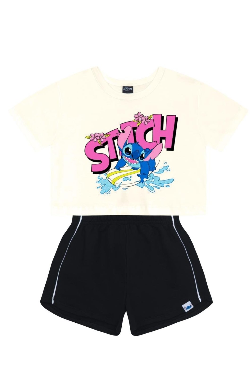 Infantil - Conjunto menina em meia malha Brandili