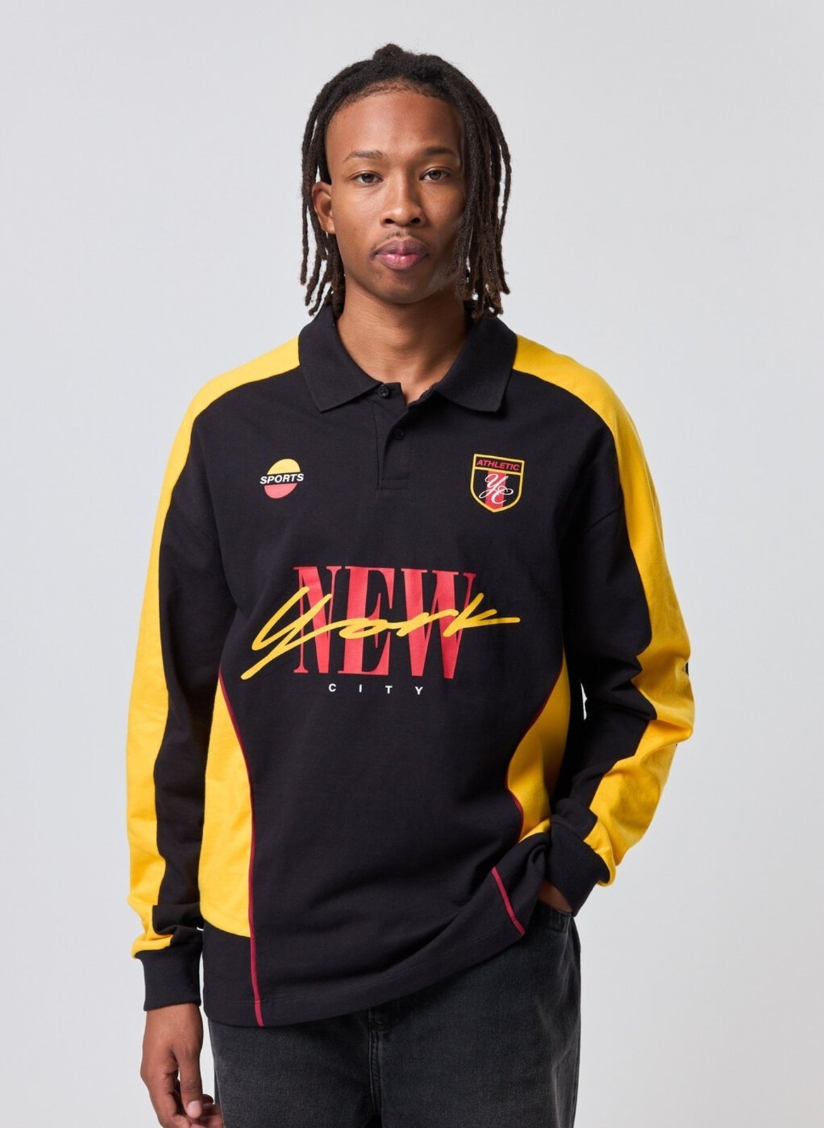 Camiseta Polo Manga Longa Relaxed Esportiva