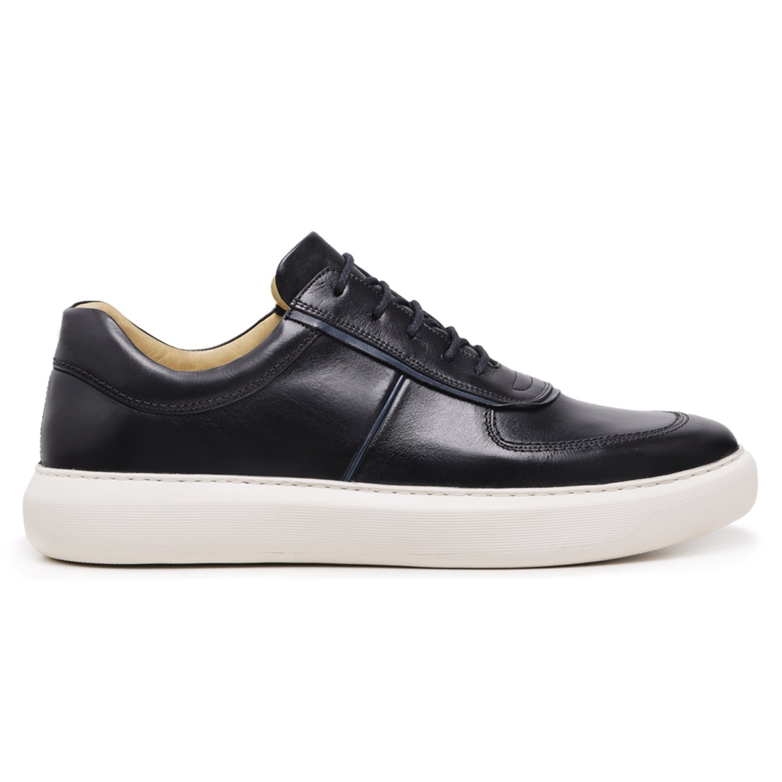 Sapato Masculino Casual Oxford em Couro Paulo Vieira Cor Preto