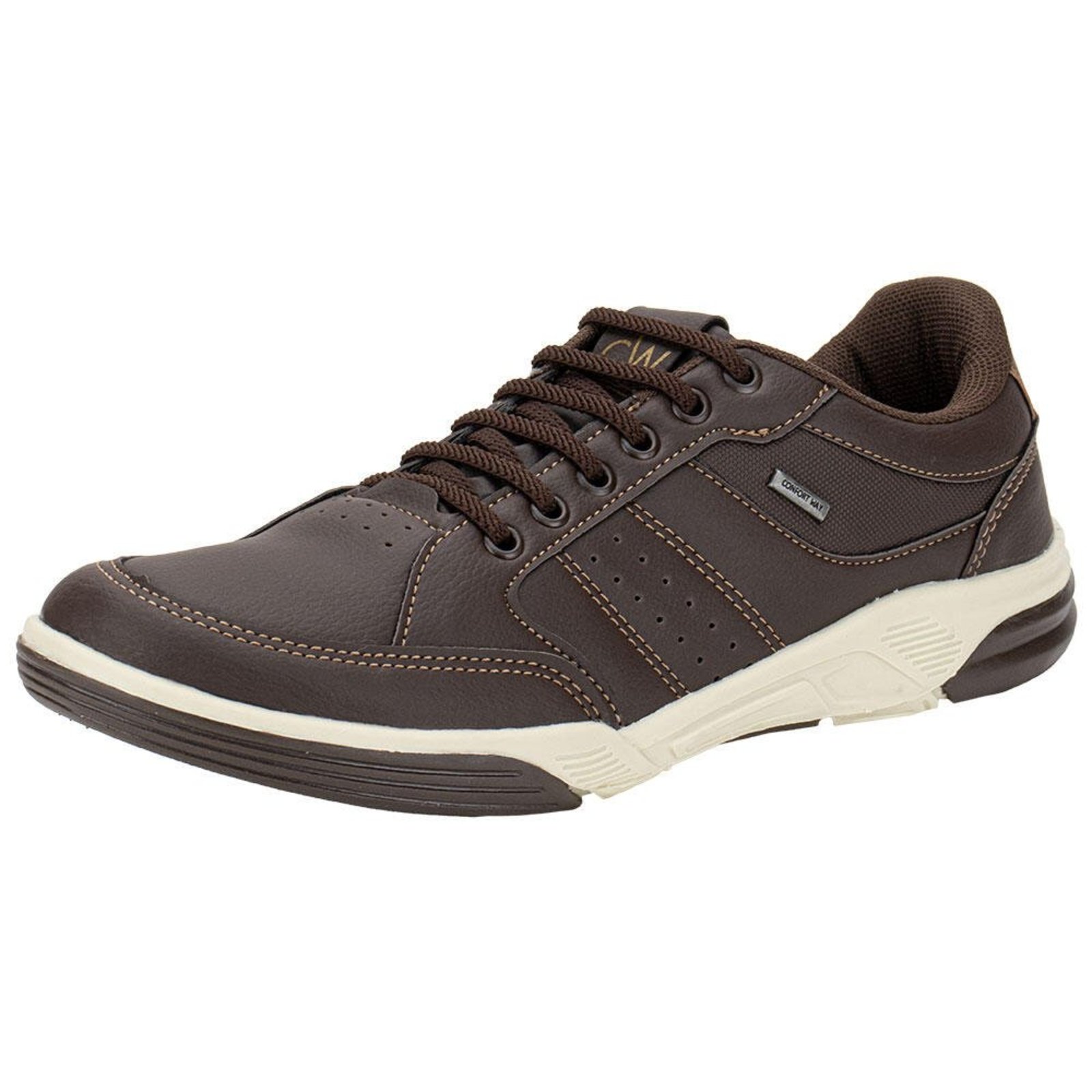 Sapatênis Masculino Confort Way 602603 9932603 Café