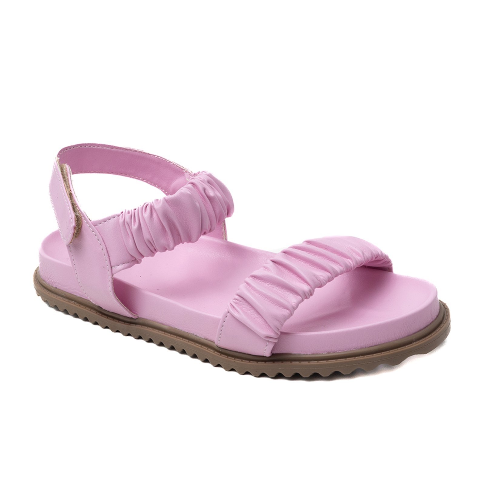 Papete Rasteira Sandalia Rosa Kuento Shoes