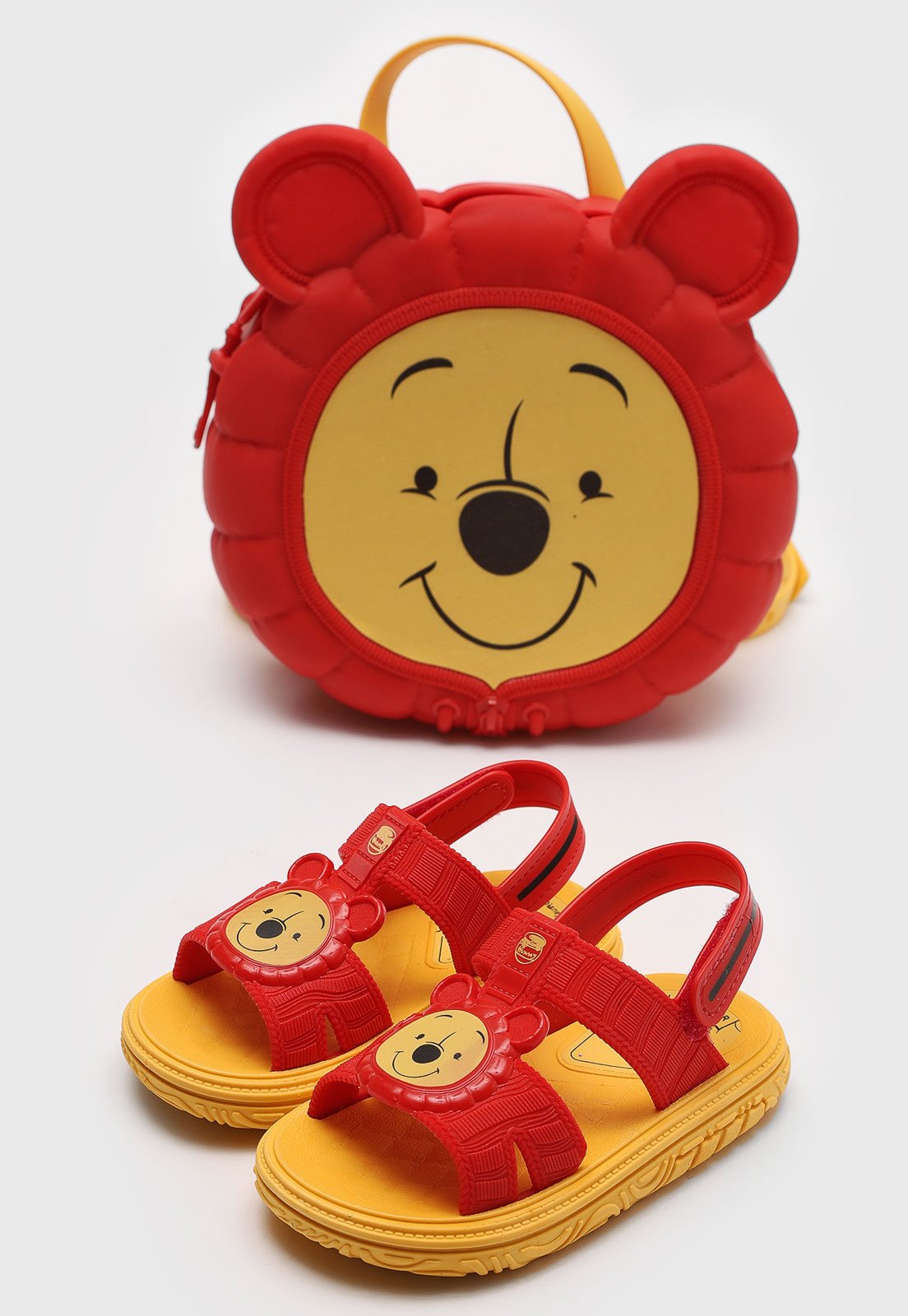 Vista 2 Infantil - Sandália Grendene Disney Ursinho Pooh Vermelha GRENDENE KIDS vermelho GRENDENE KIDS vermelho