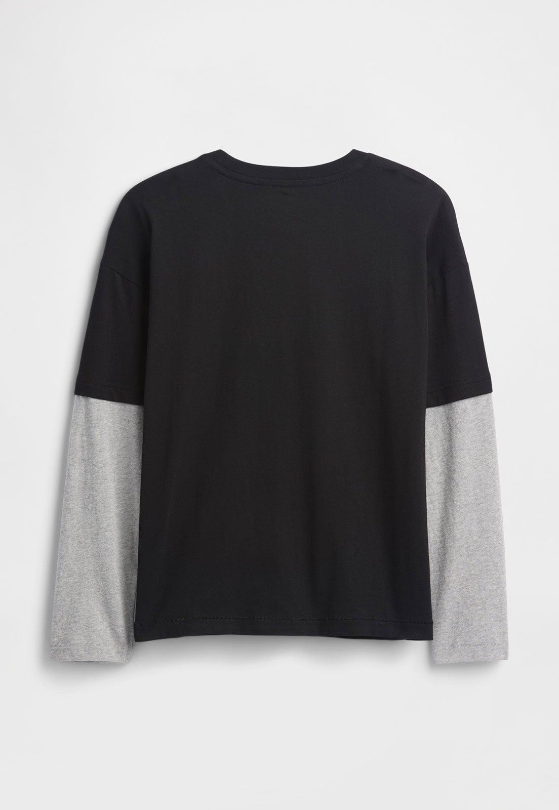 Vista 3 Infantil - Camiseta GAP Manga Longa Estampa Basquete Preta preto GAP preto