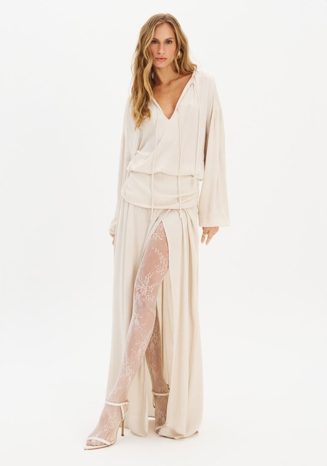 Vestido Longo Amplo De Crepe My Favorite Things
