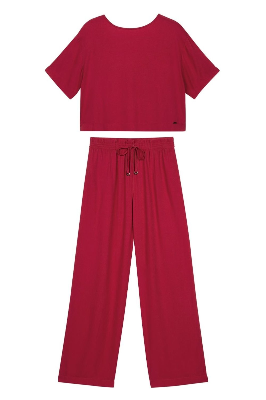 Conjunto Feminino Monocromático Marialícia Vermelho