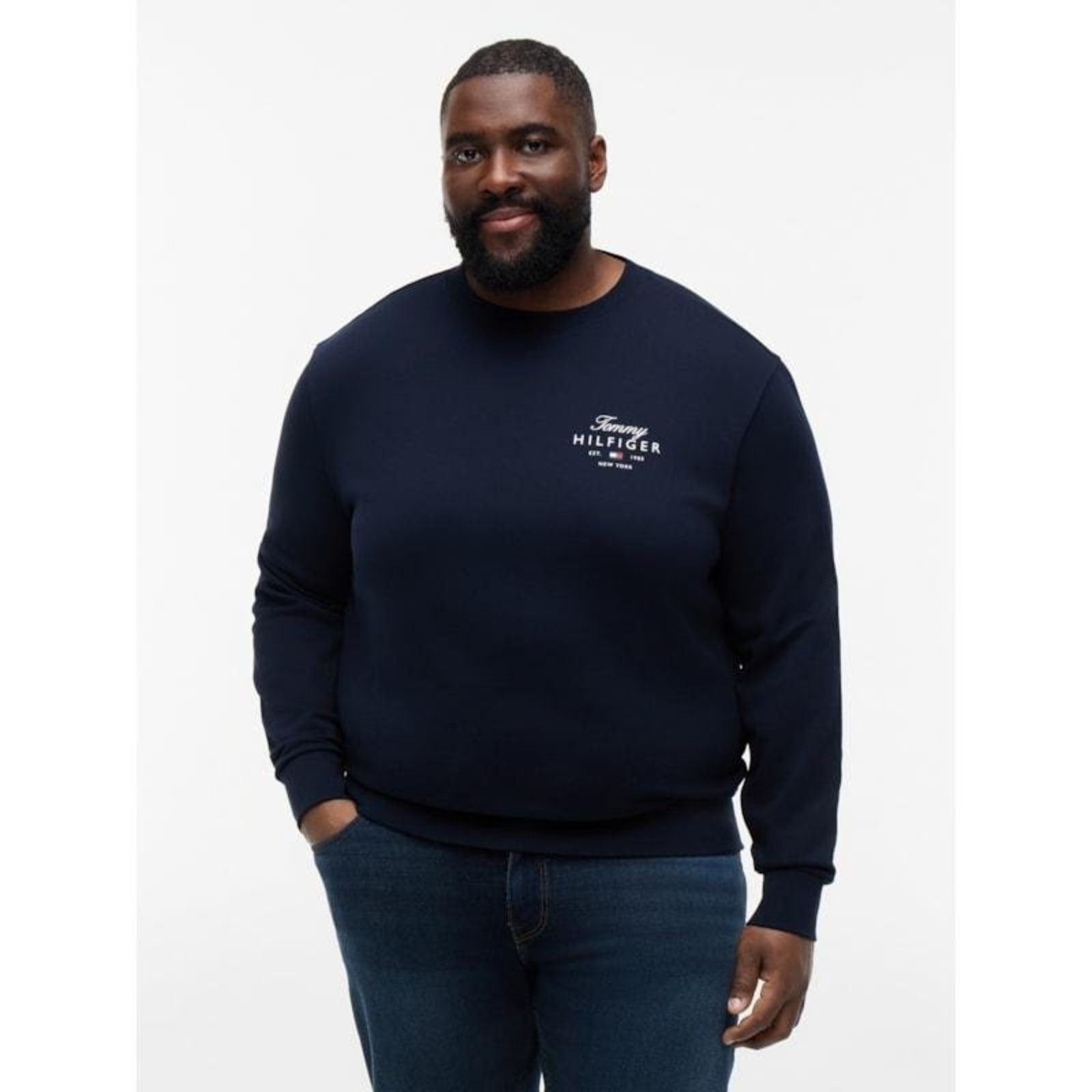 Moletom Logo New York Big And Tall Azul