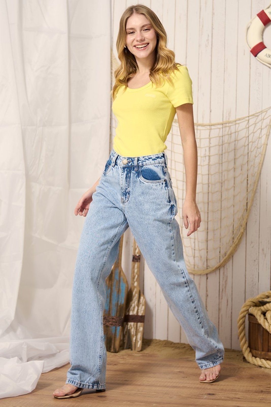 Calça Wide Leg London Coca-Cola
