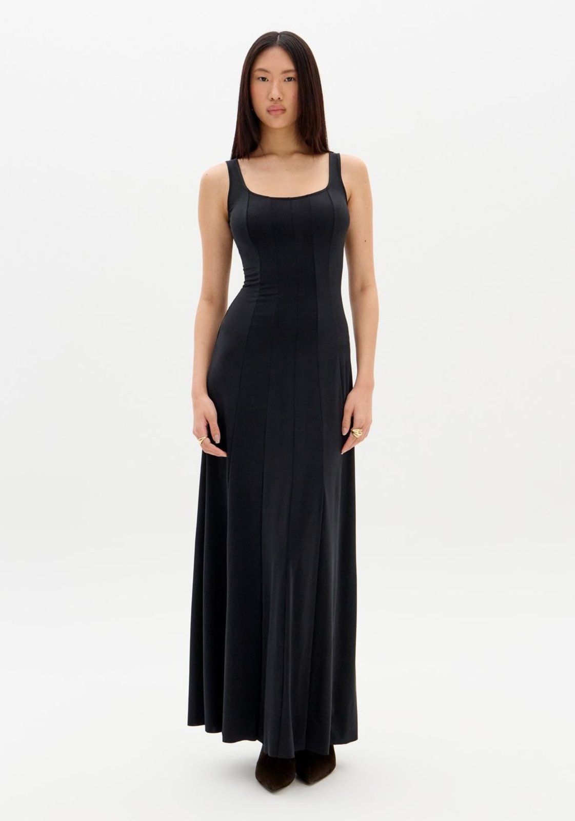 Vestido Super Midi Alças Com Nesgas My Favorite Things