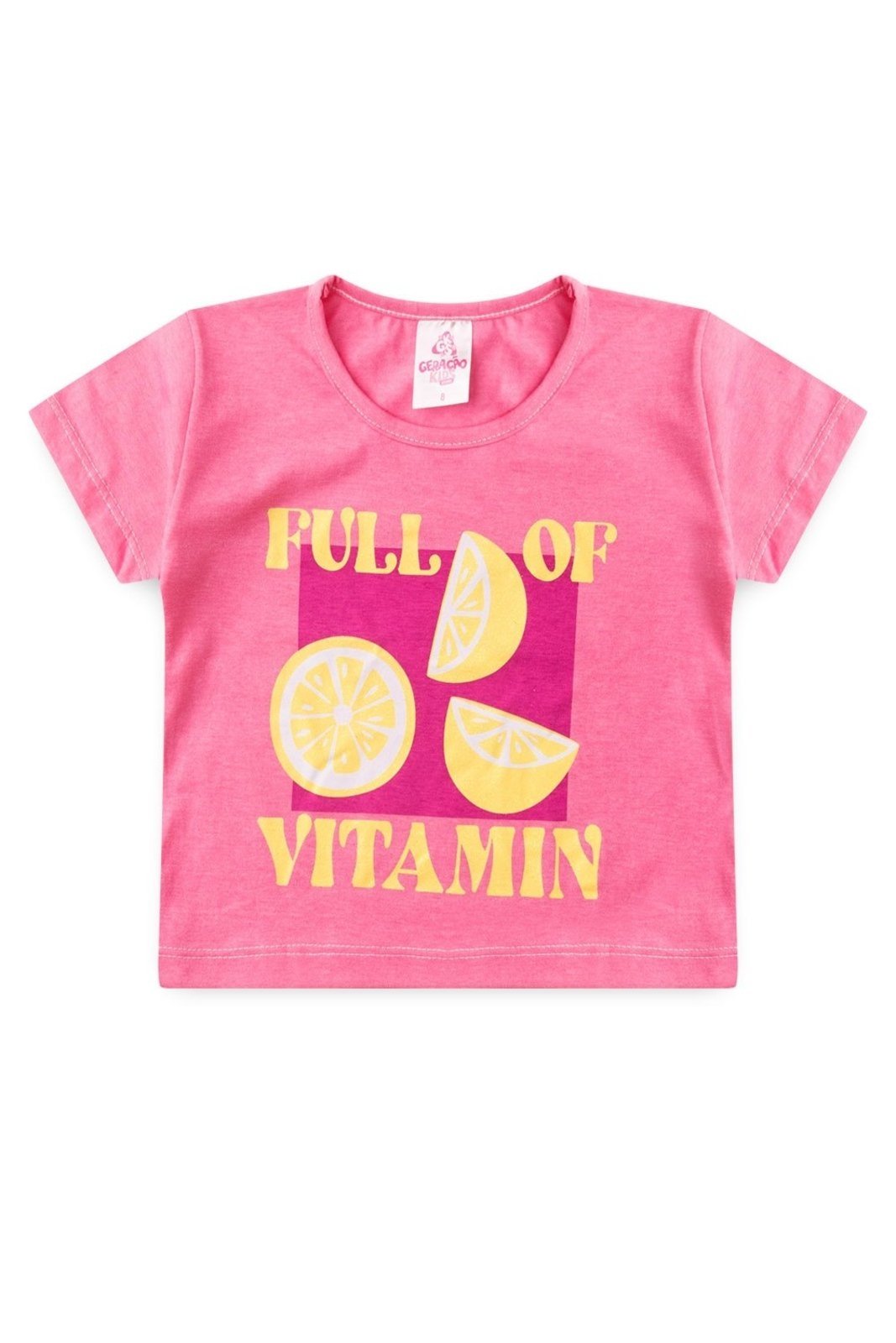 Infantil – Conjunto de Verão para Menina Blusa Cropped Frutas e Shorts – GKS