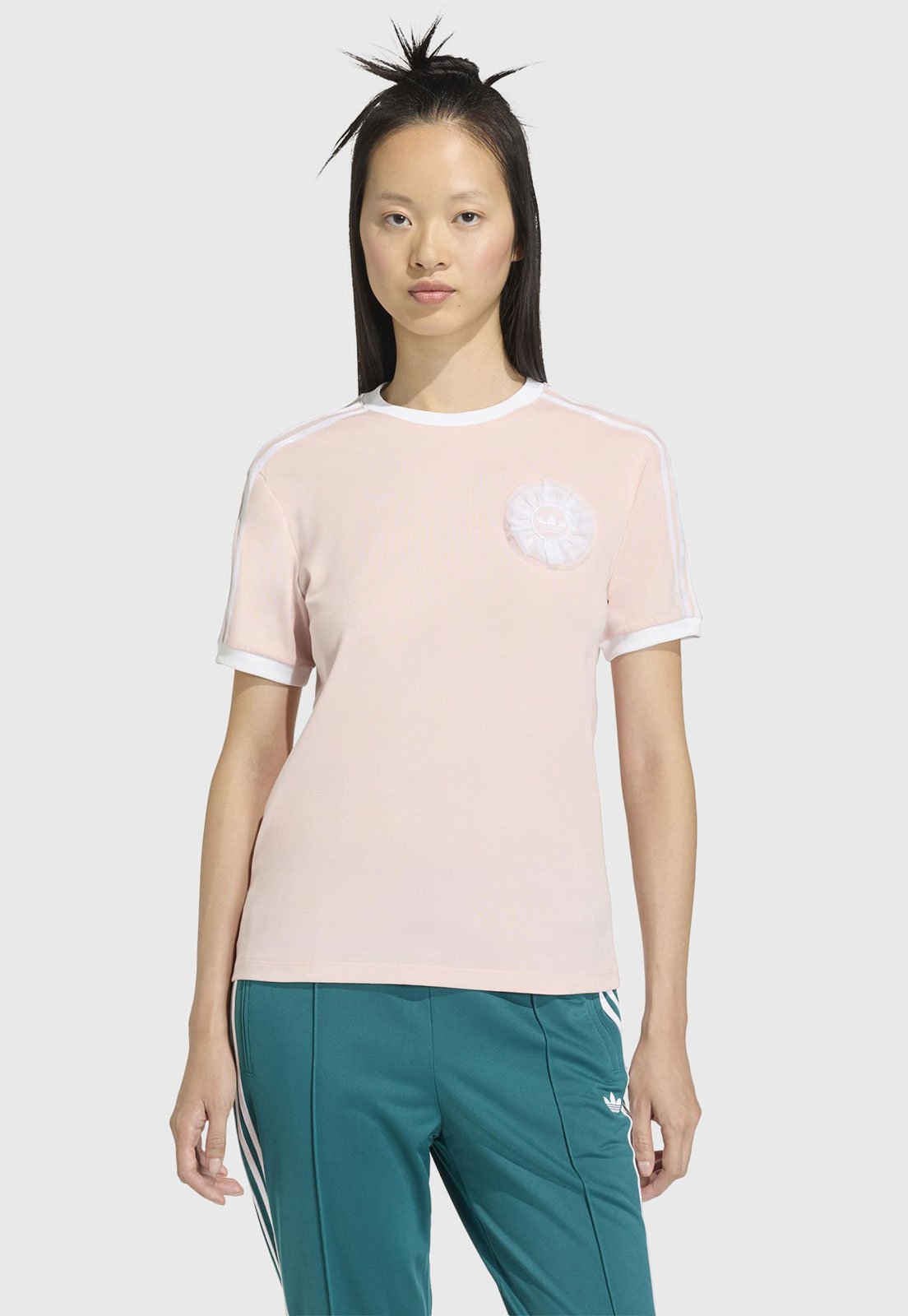 Camiseta Feminina Adidas Originals Branding SS Rosa