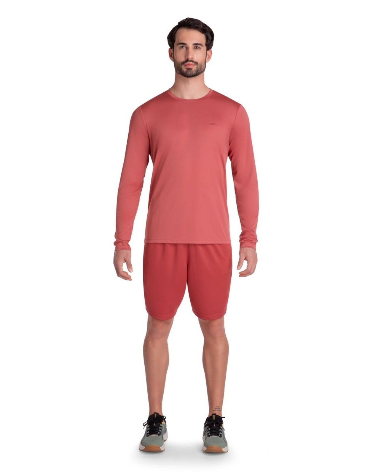 Camiseta Essential Manga Longa Olympikus M Vermelho
