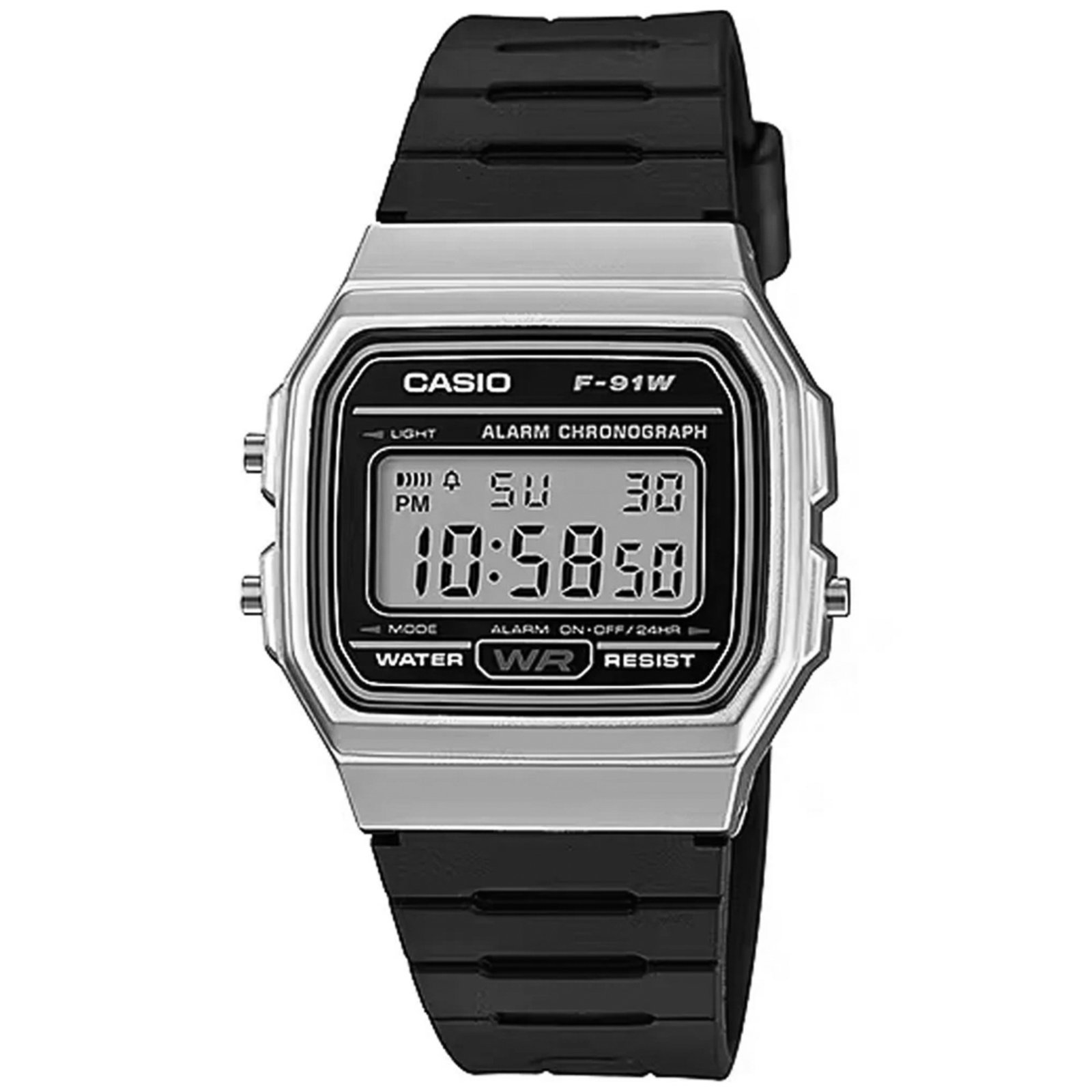 Relógio Casio Digital F-91WM-7ADF-SC Preto