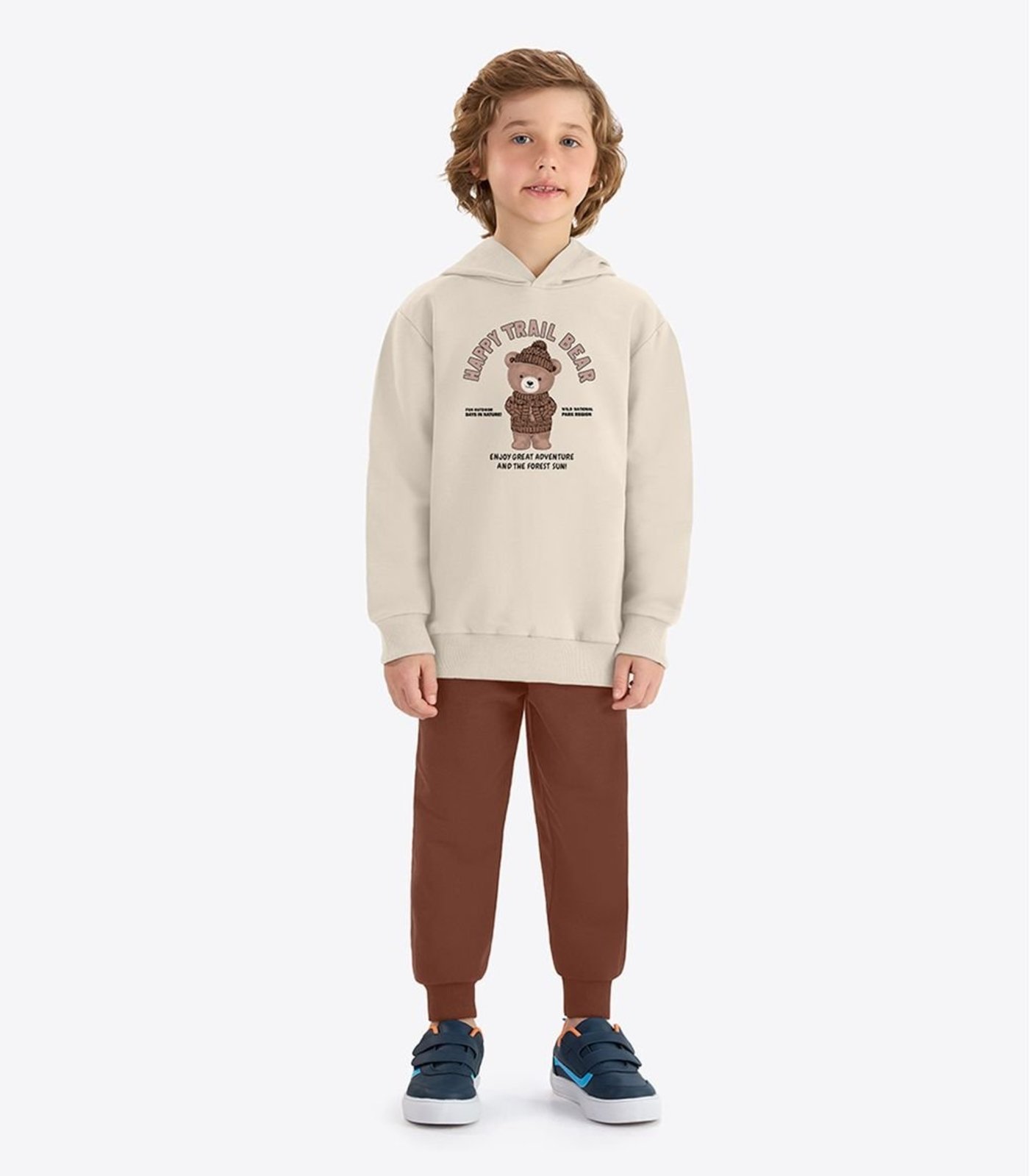 Infantil - Conjunto Blusão Com Calça Menino Rovi Bege