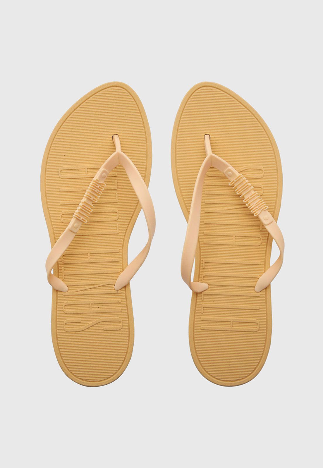 Chinelo Feminino Santa Lolla Tiras Amarelo