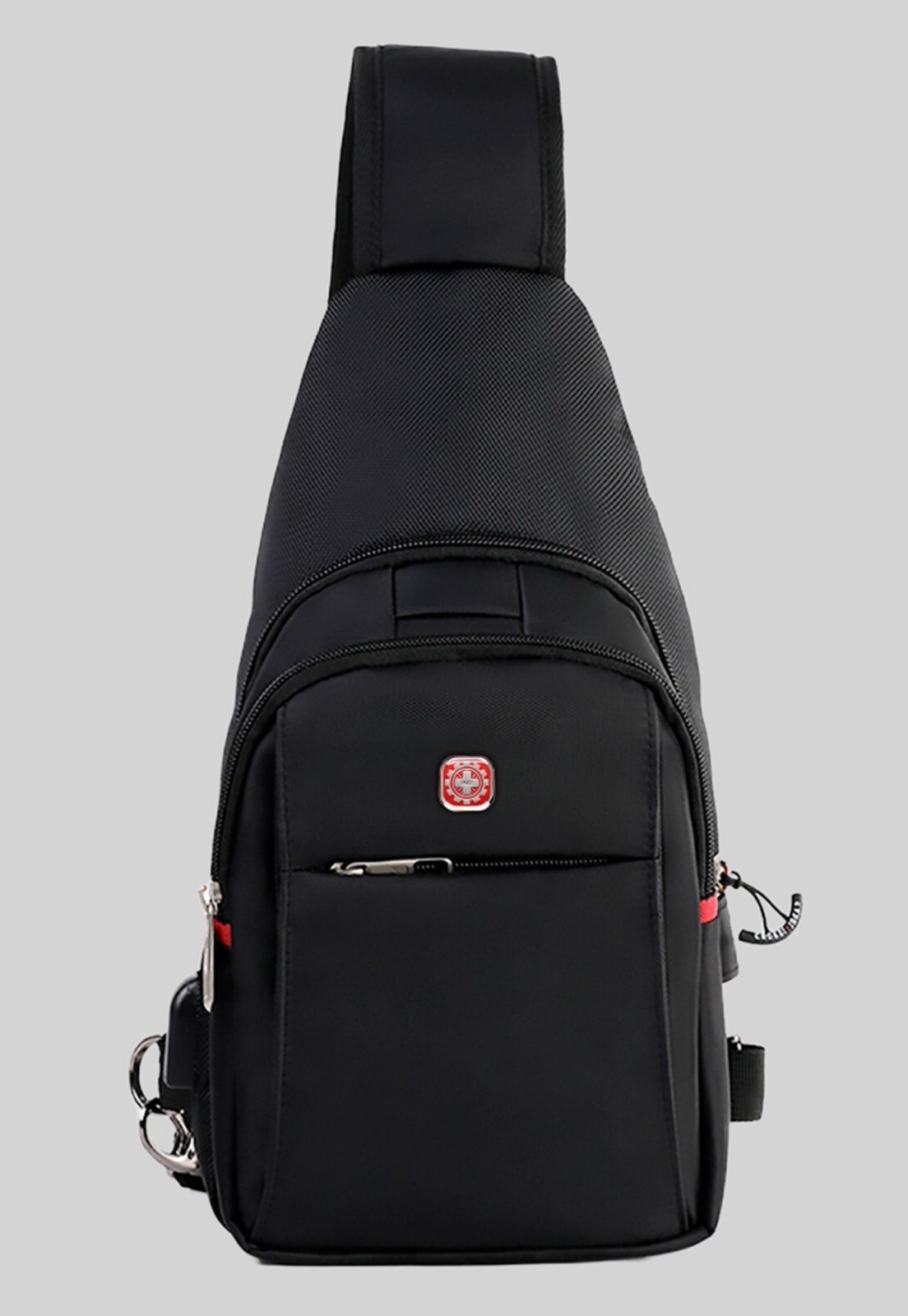 Shoulder Bag Crossgear Transversal Antifurto Saída Usb Preto