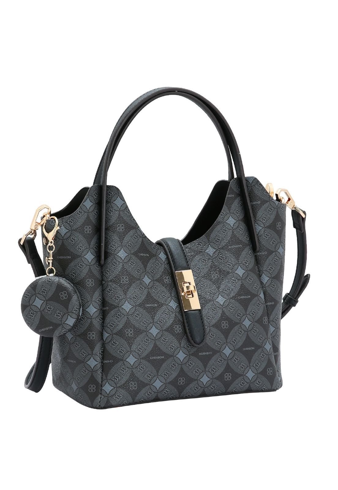 Bolsa Feminina Chenson Monograma Contemporâneo 3485380 Preto