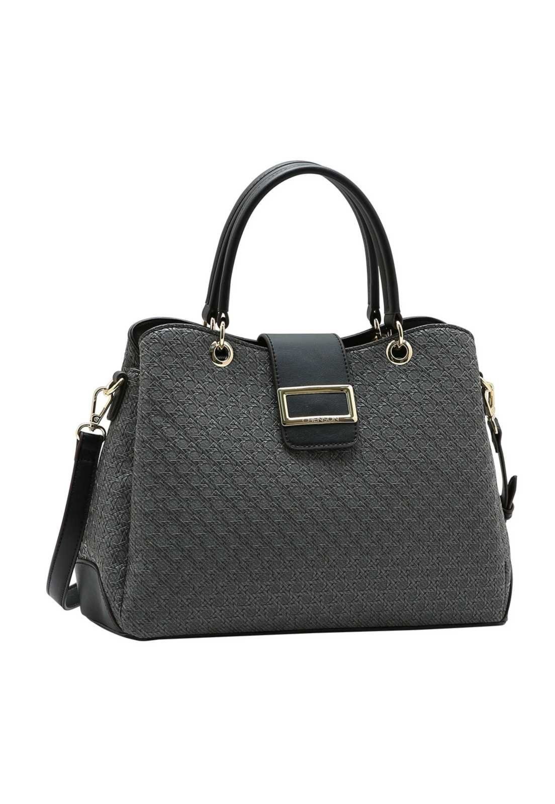 Bolsa Feminina Chenson Mão Tramas 3485955 Preto