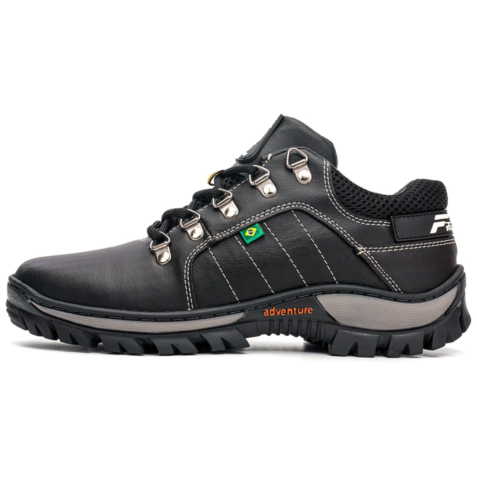 Bota Masculina Lavini Coturno de Segurança Tenis Adventure Preto