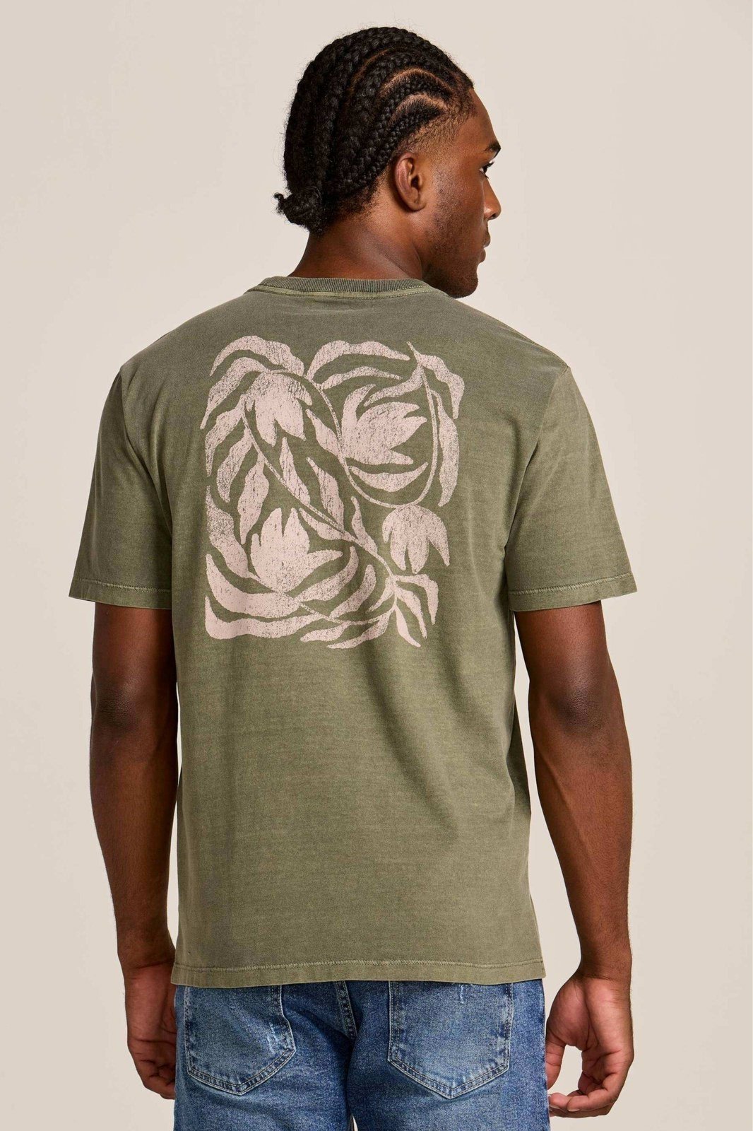 Camiseta Folhagem Verde Oliva Zapälla Verde
