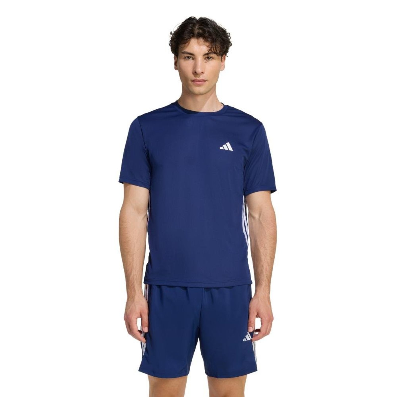 CAMISETA WORKOUT ESSENTIALS BASE TRÊS LISTRAS adidas Performance Azul