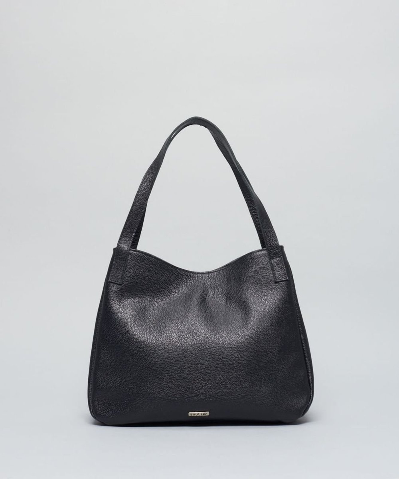 Bolsa g Couro Manoela - Preto u - preto