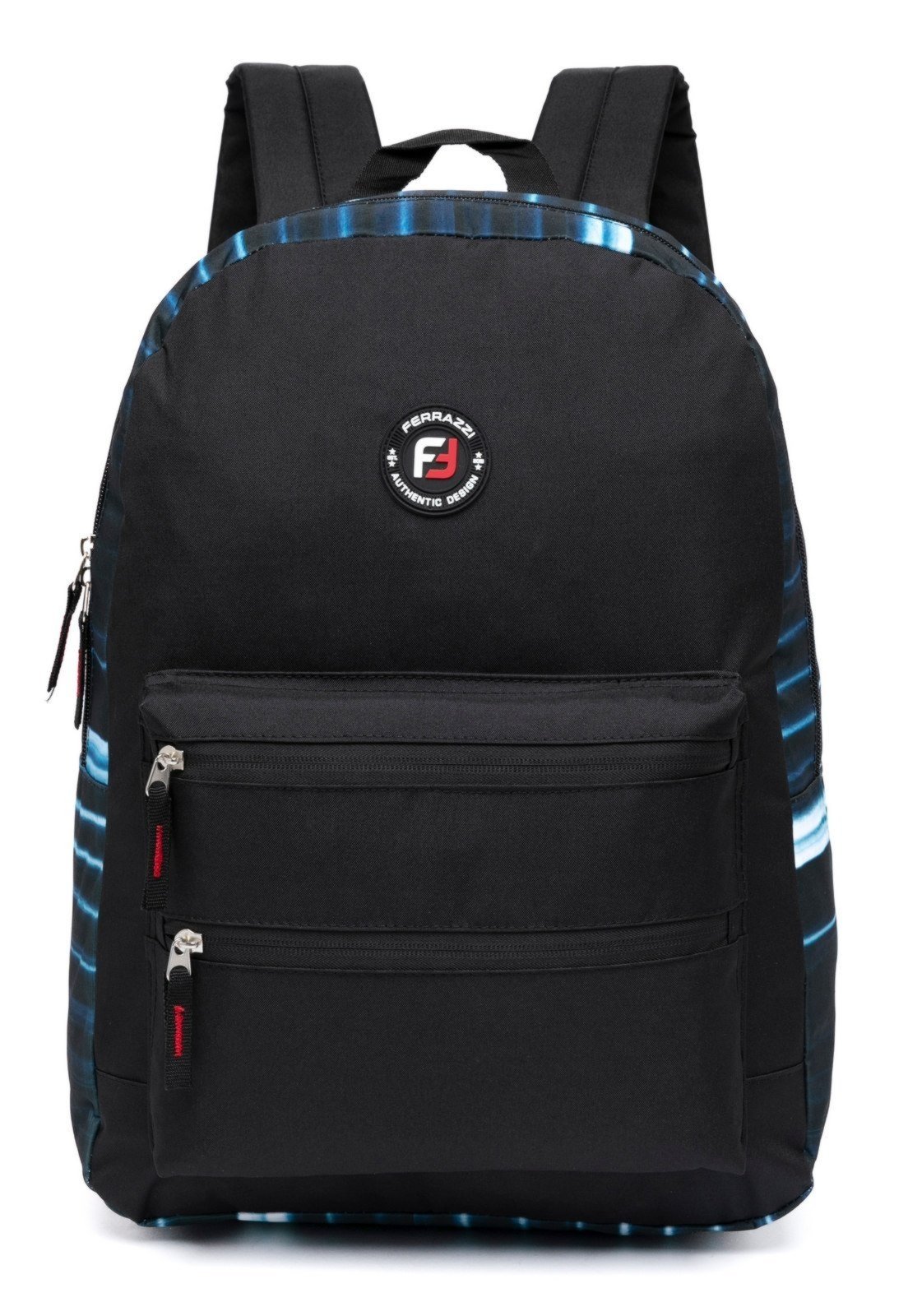 Vista 2 Infantil - Mochila Espaçosa Universidade Escolar Casual Reforçada Ferrazzi azul/preto Ferrazzi azul/preto