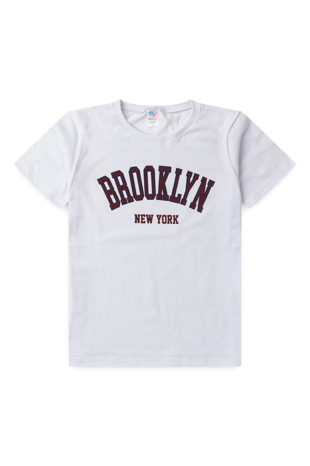 Infantil - Camiseta Meia Malha Juvenil Masculina Brooklyn