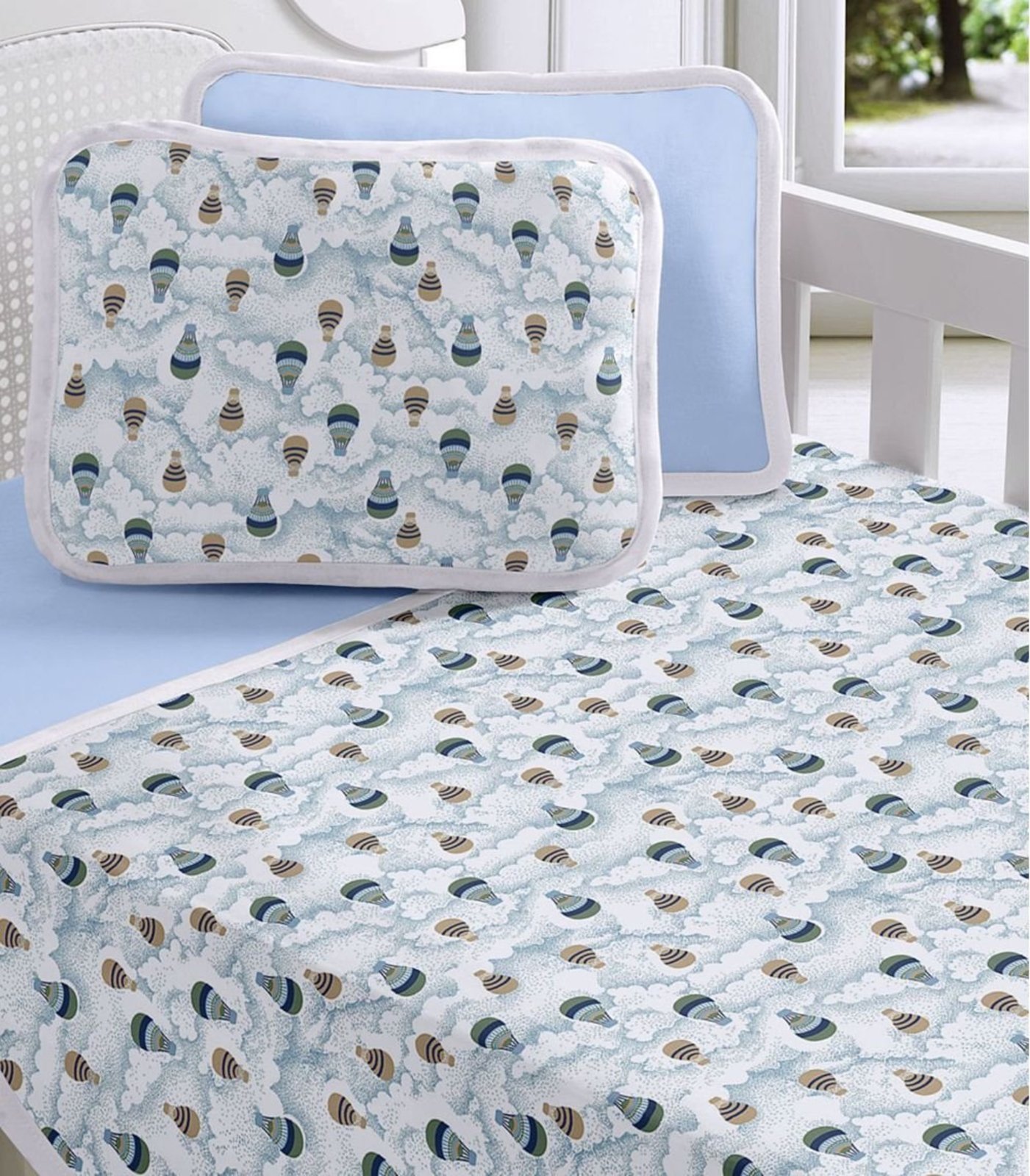 Jogo Cama Baby Estampado Vivaldi Azul