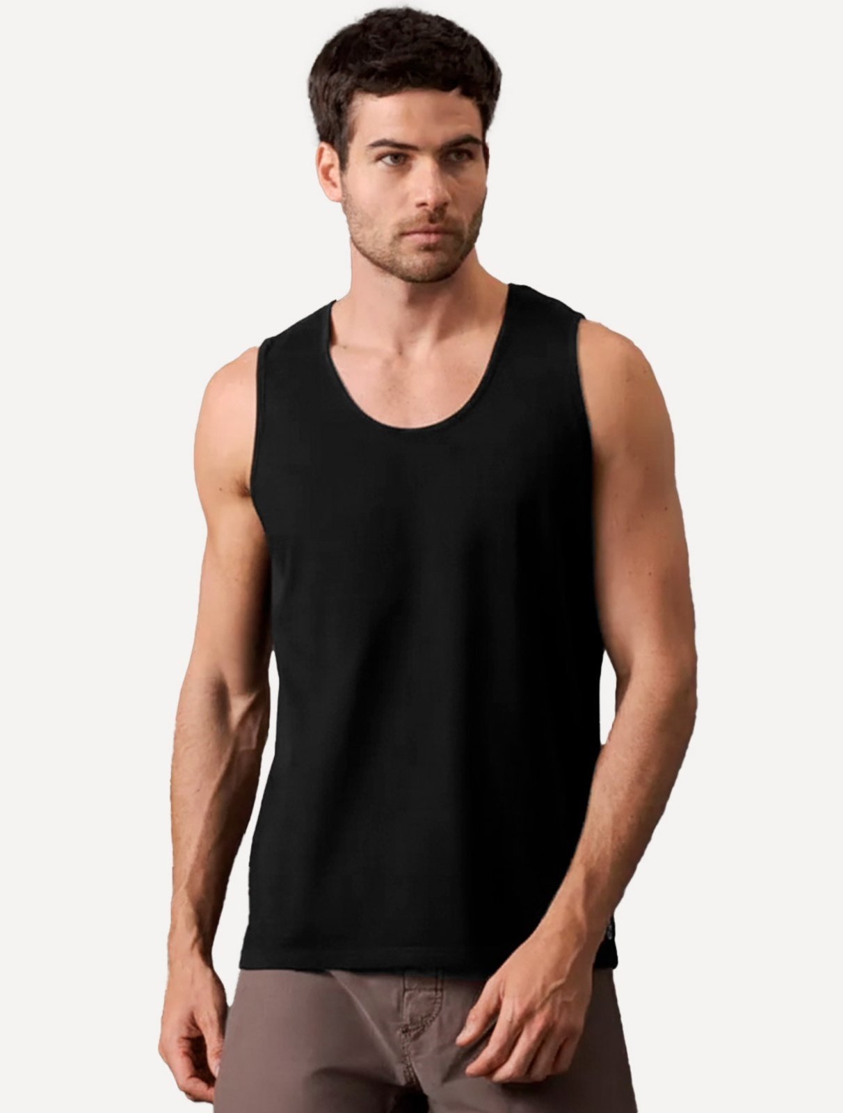 Vista 2 Regata Calvin Klein Swimwear Masculina Classic Preta preto Calvin Klein preto