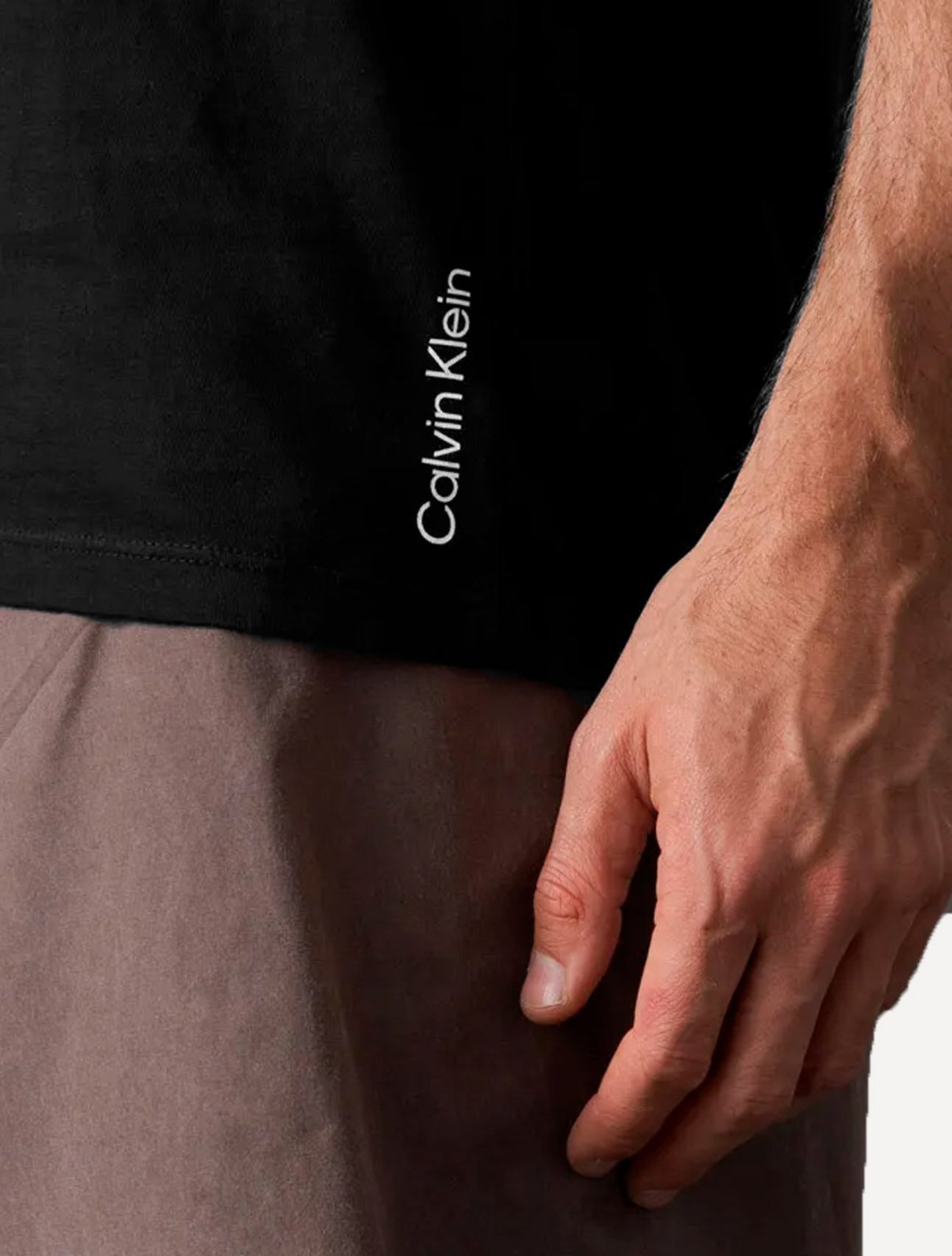 Vista 3 Regata Calvin Klein Swimwear Masculina Classic Preta preto Calvin Klein preto
