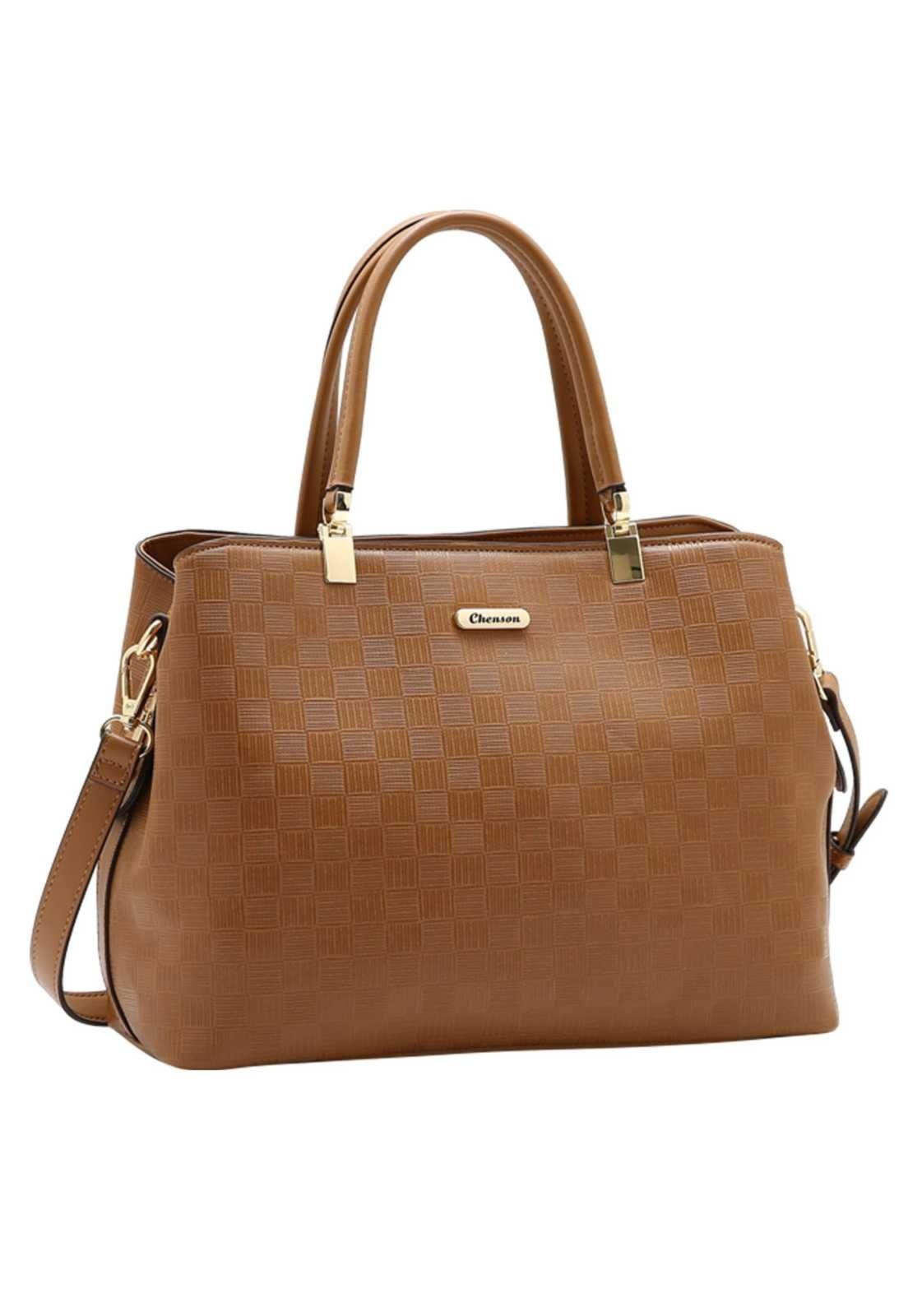 Bolsa Feminina Chenson Mão Texturizado 3485910 Marrom