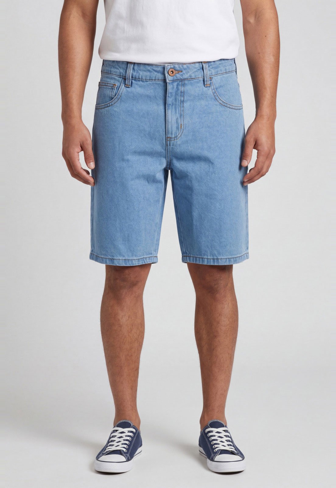Bermuda Masculina Forum Paul Slim Jeans Azul