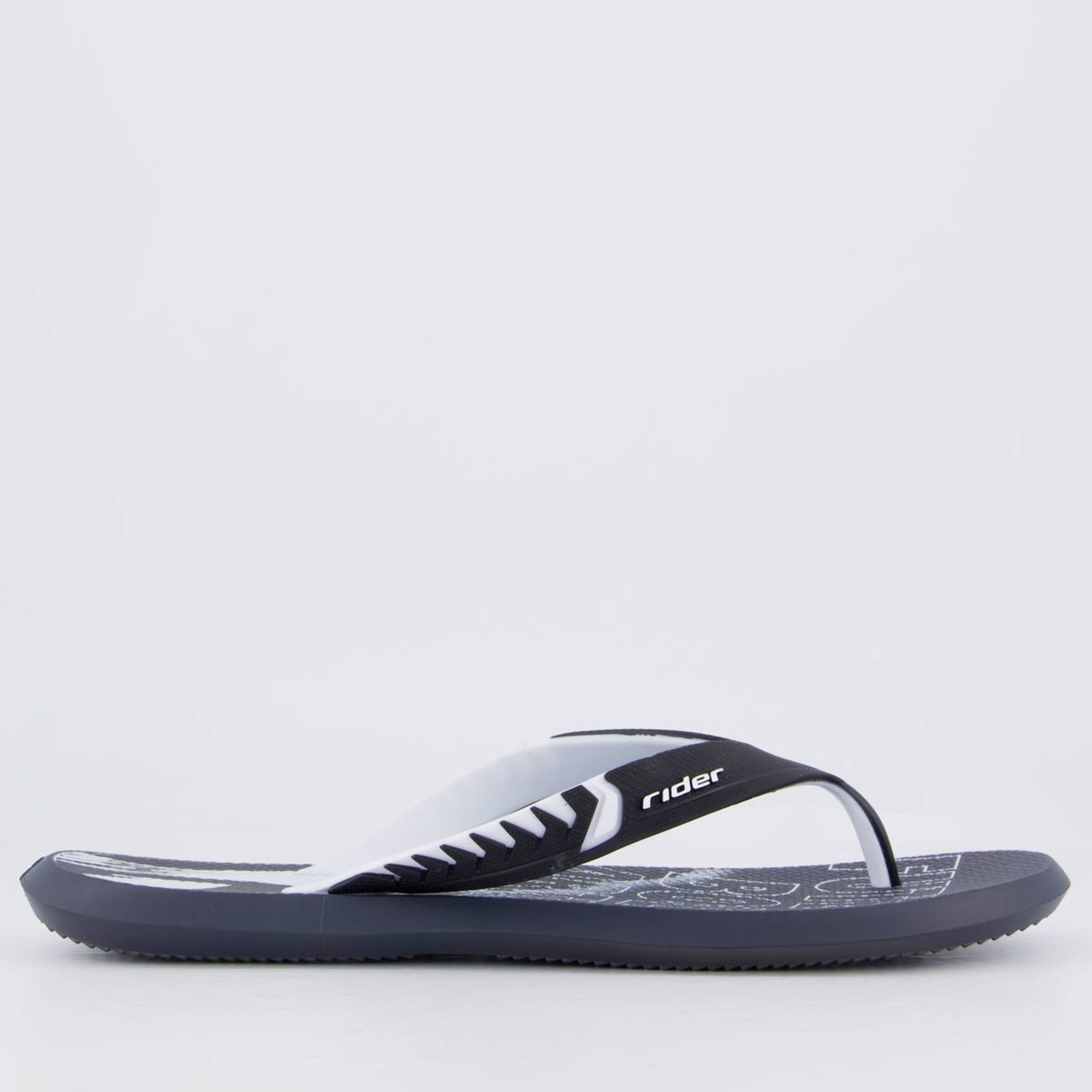 Vista 3 Chinelo Rider R1 Prime R10 e Cinza Claro preto Rider preto