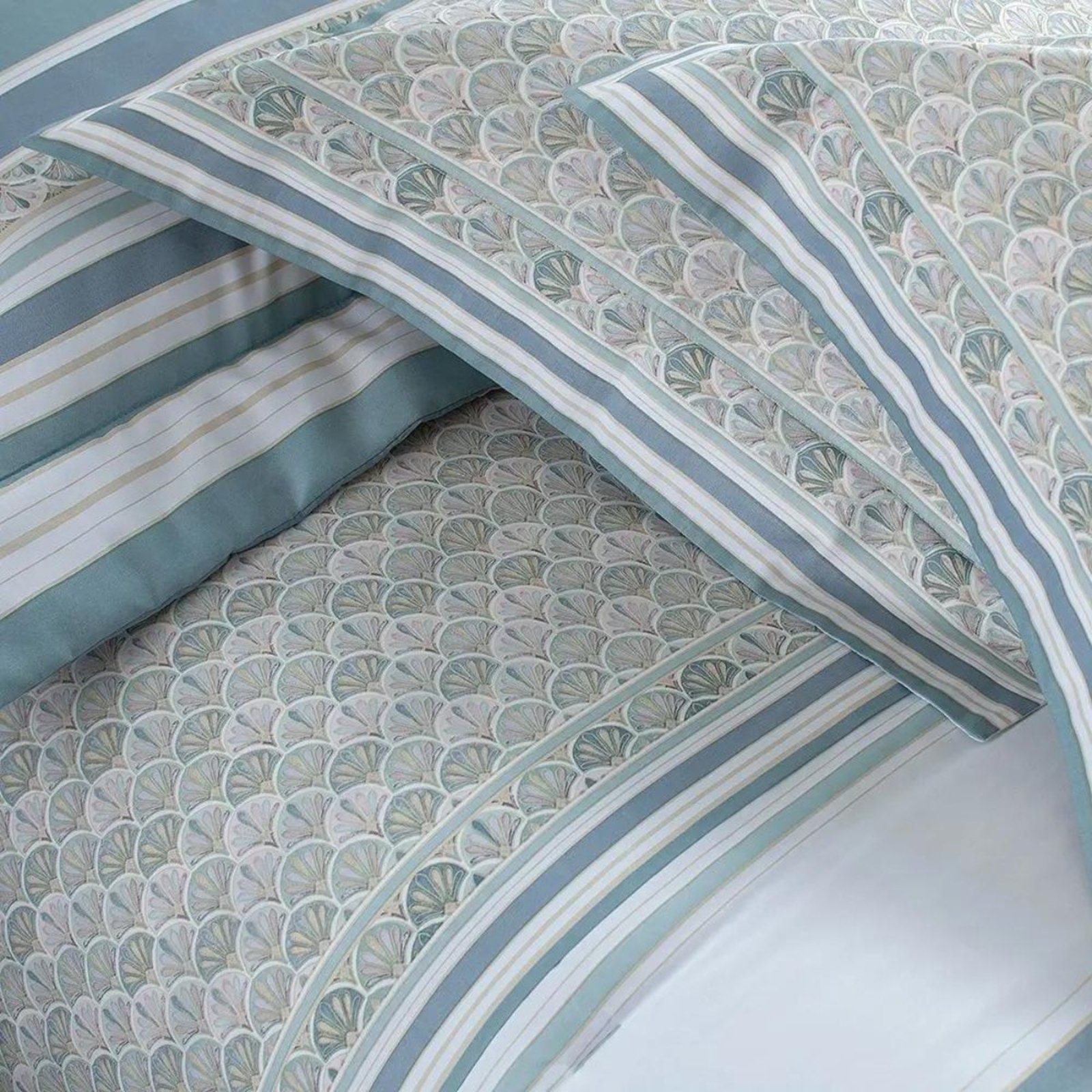 Jogo Cama King 300 Fios Buddemeyer Bud Vision Lanvin Azul