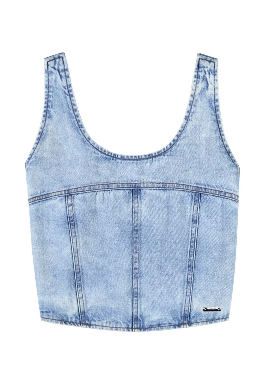 Vista 3 Infantil - Top Corset Jeans Juvenil Gloss azul Gloss azul