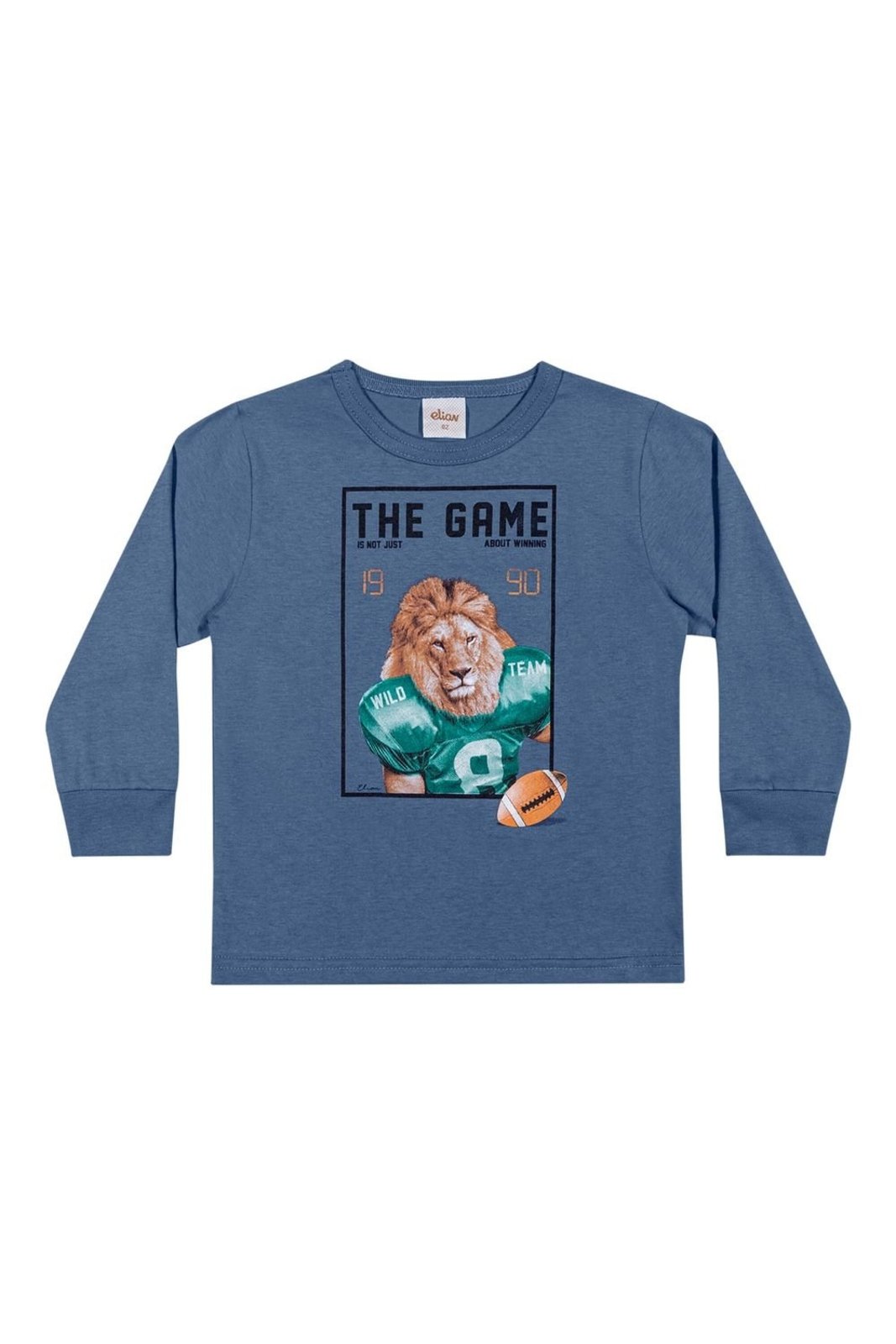Infantil - Camiseta Manga Longa Menino Sport Elian Azul
