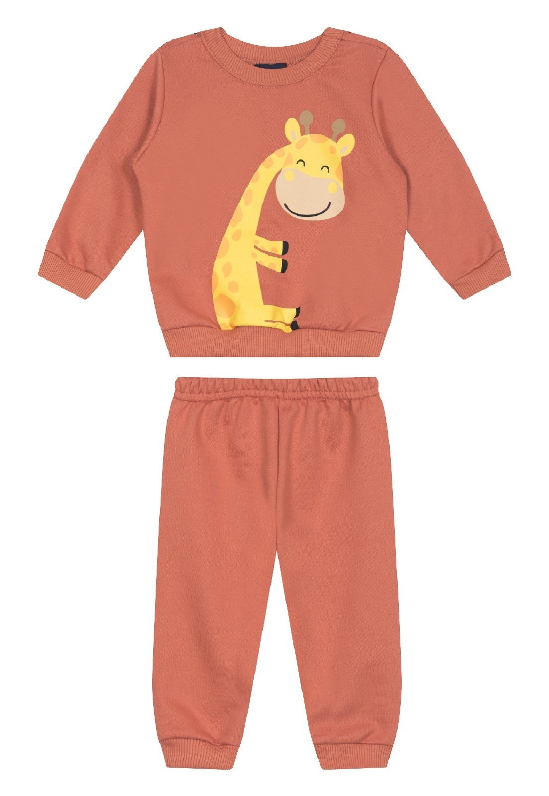 Infantil - Conjunto Menino de Blusão e Calça Guloseima Marrom