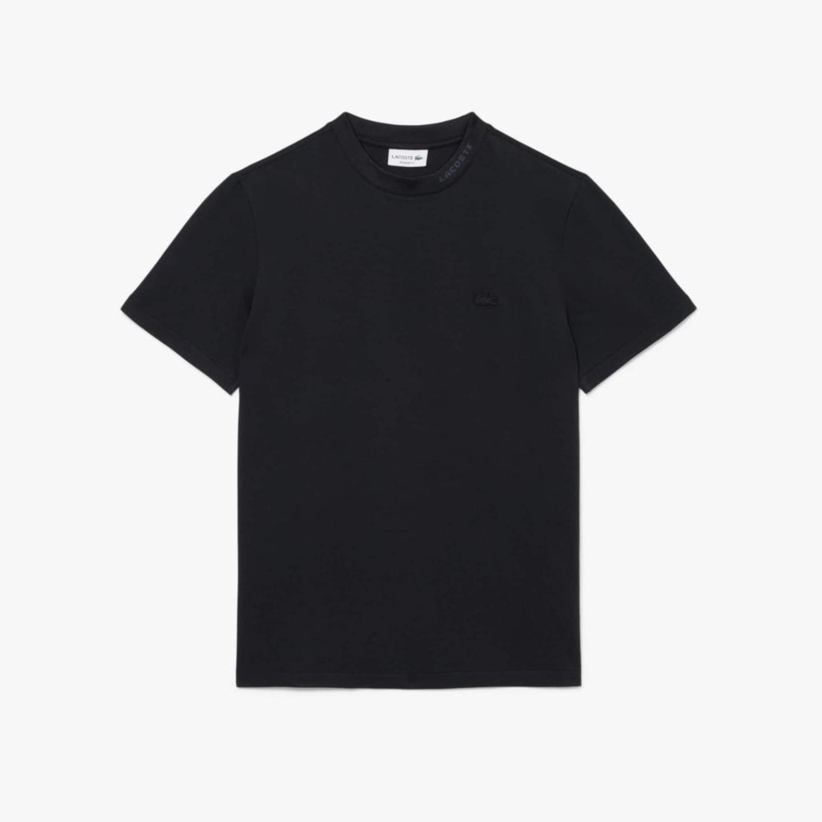 Camiseta piqué com marca de jacquard Preto - 3GG Preto