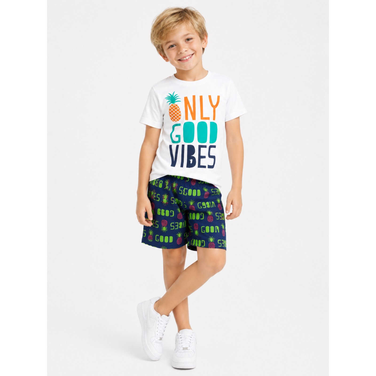 Infantil - Conjunto Menino Good Vibes Verão
