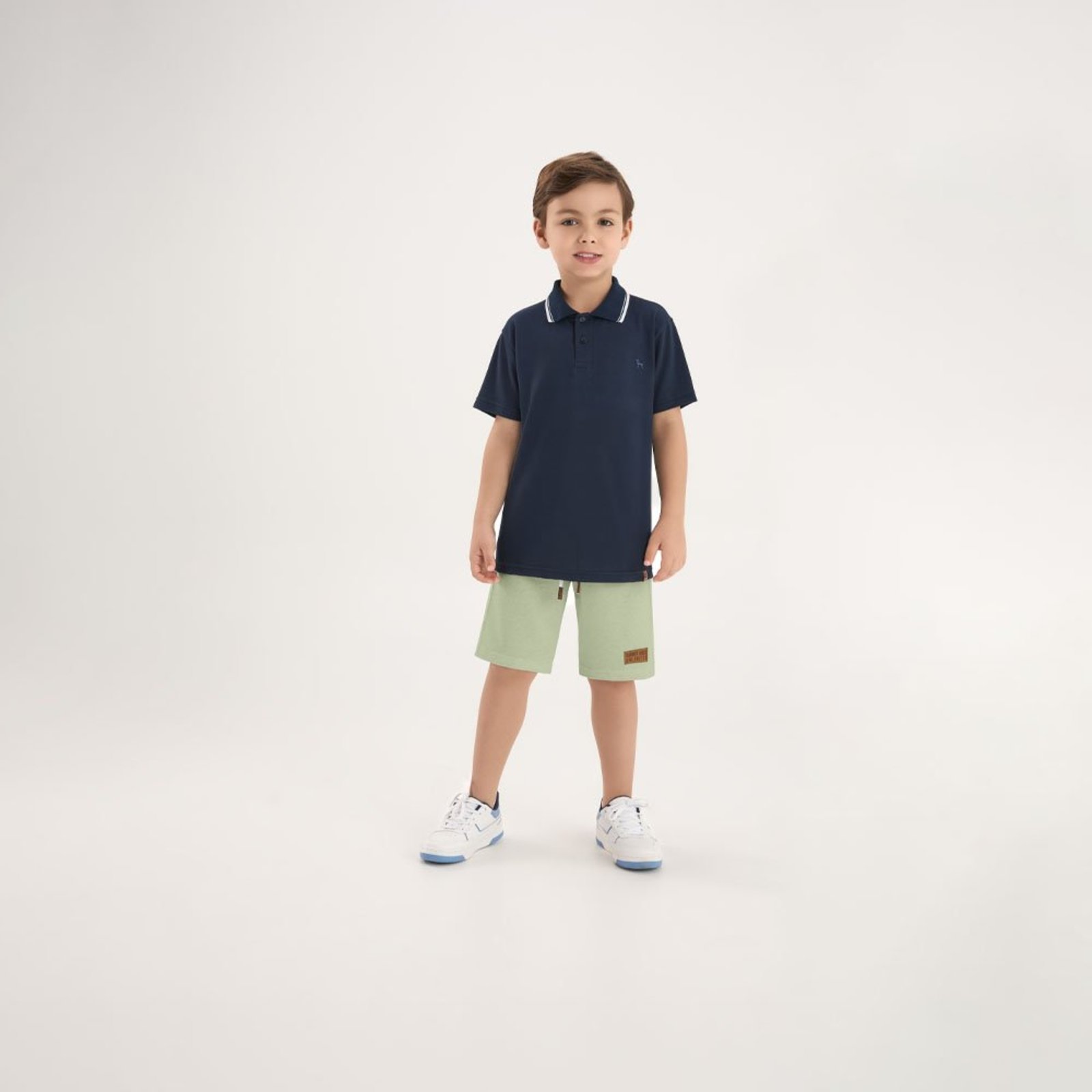 Infantil - Bermuda Verde Pulla Bulla Menino - 53863-1262