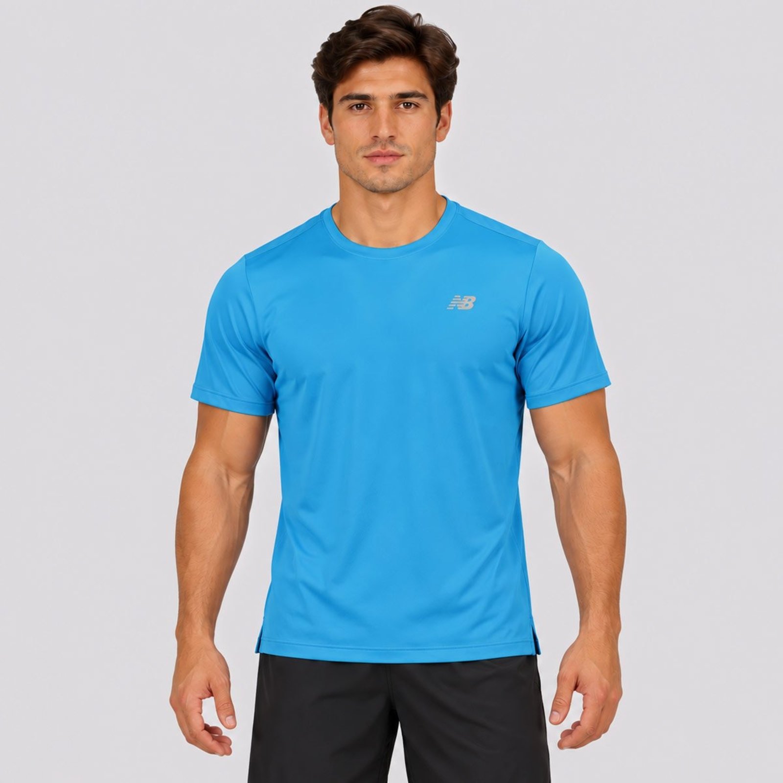 Camisa New Balance Sport Essentials Azul Claro