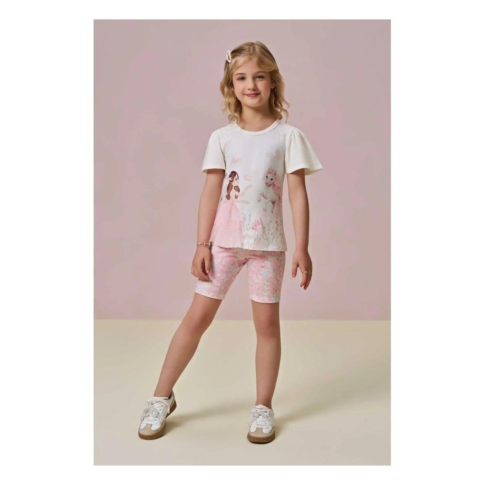 Infantil - Conjunto Ciclista Menina Infanti 2 Unico